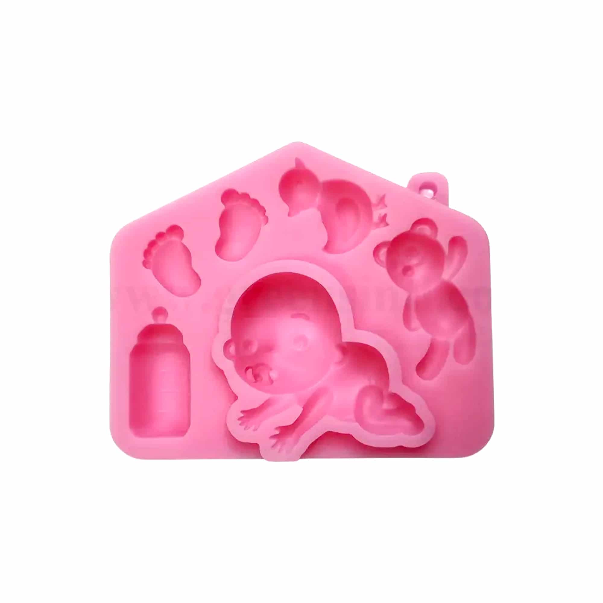GREENS CHOICE Silicone Mould Baby Theme 105 x 87 x 17 mm