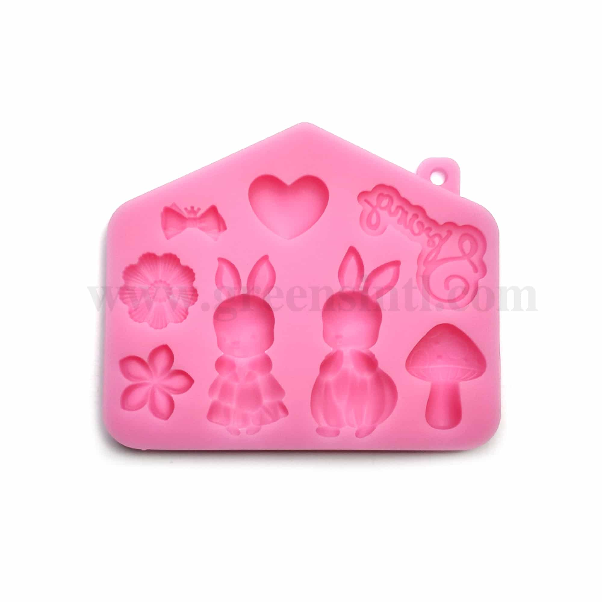 GREENS CHOICE Silicone Mould Bunny 105 x 87 x 12 mm