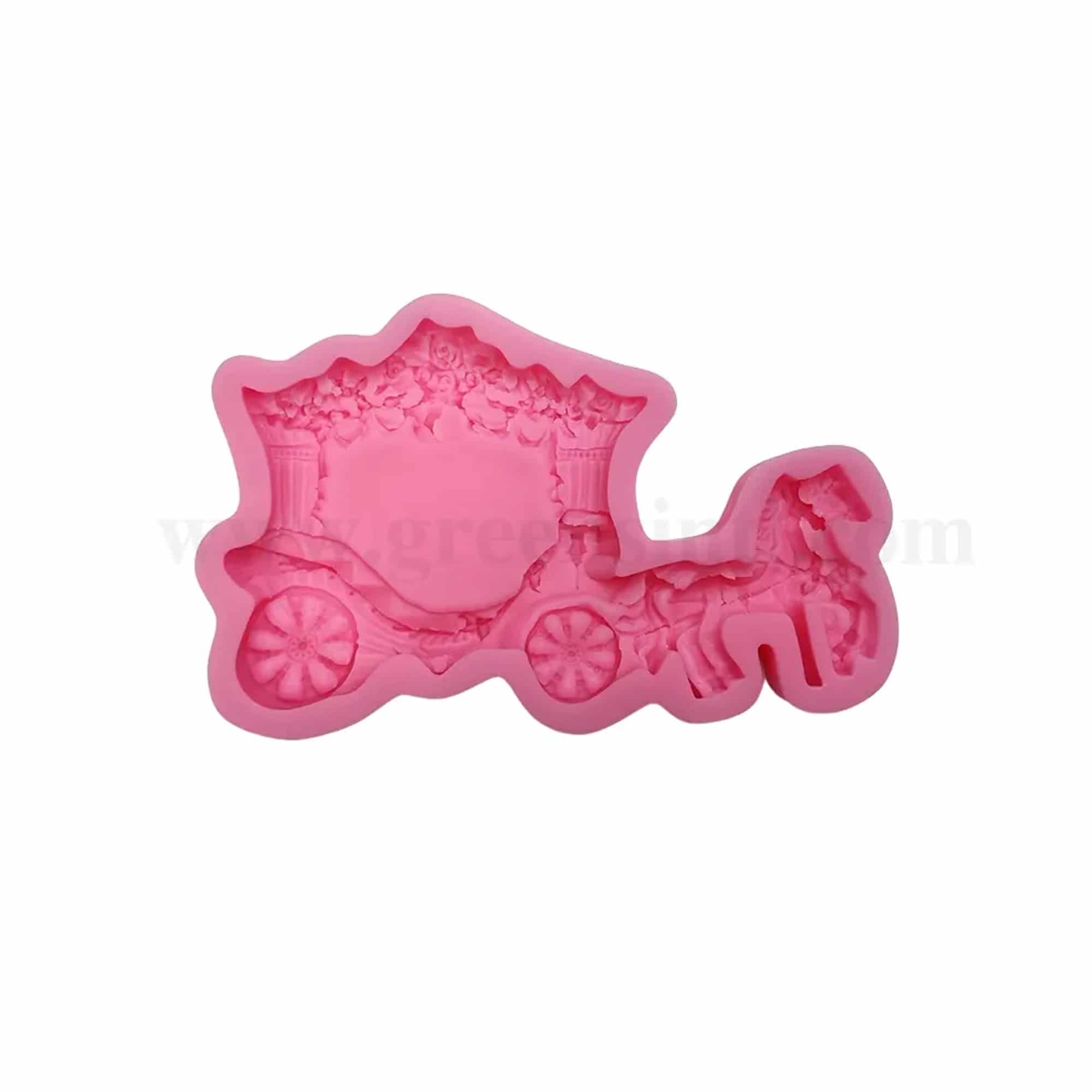 GREENS CHOICE Silicone Mould Horse Charriot 148 x 90 x 14 mm