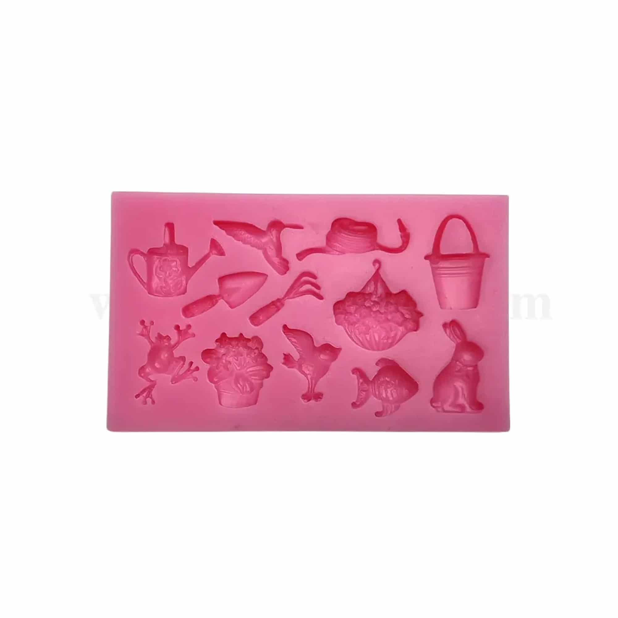 GREENS CHOICE Silicone Mould Garden Theme 111 x 68 x 11 mm