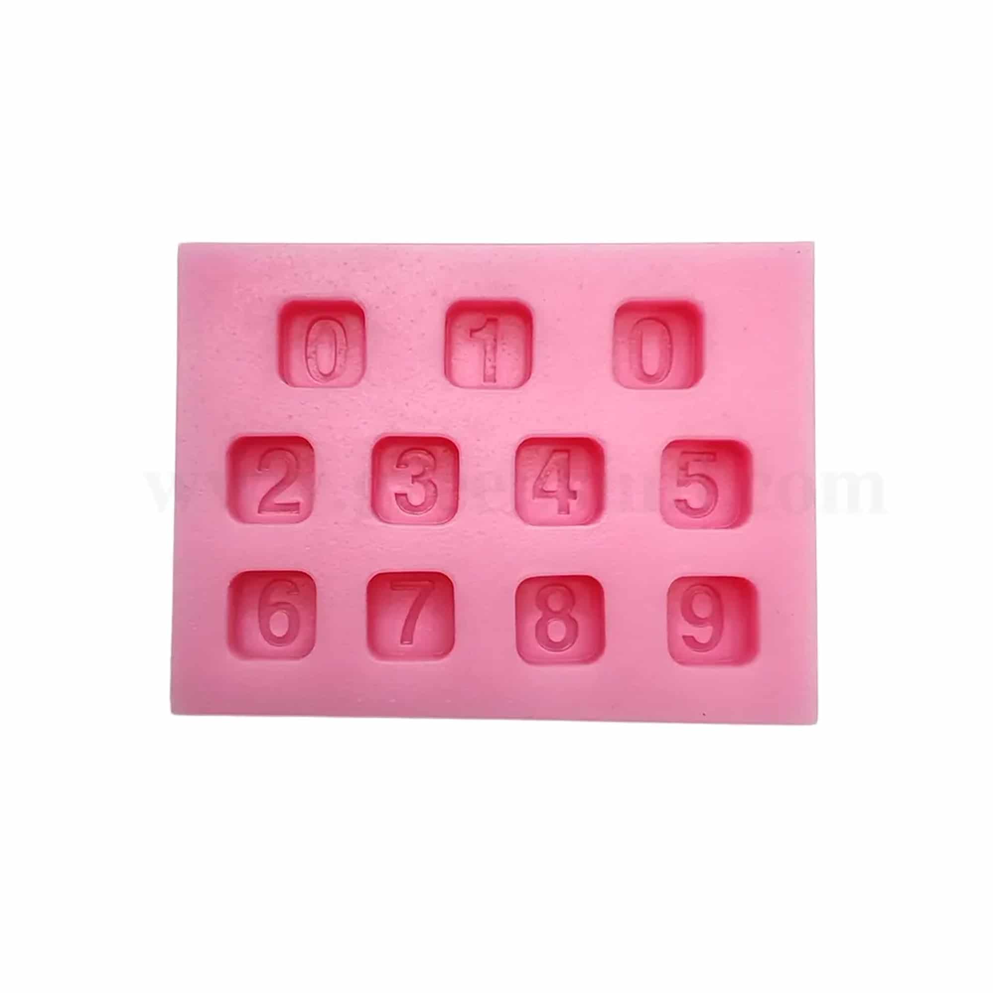 GREENS CHOICE Silicone Mould  Numbers 79 x 59 x 14 mm
