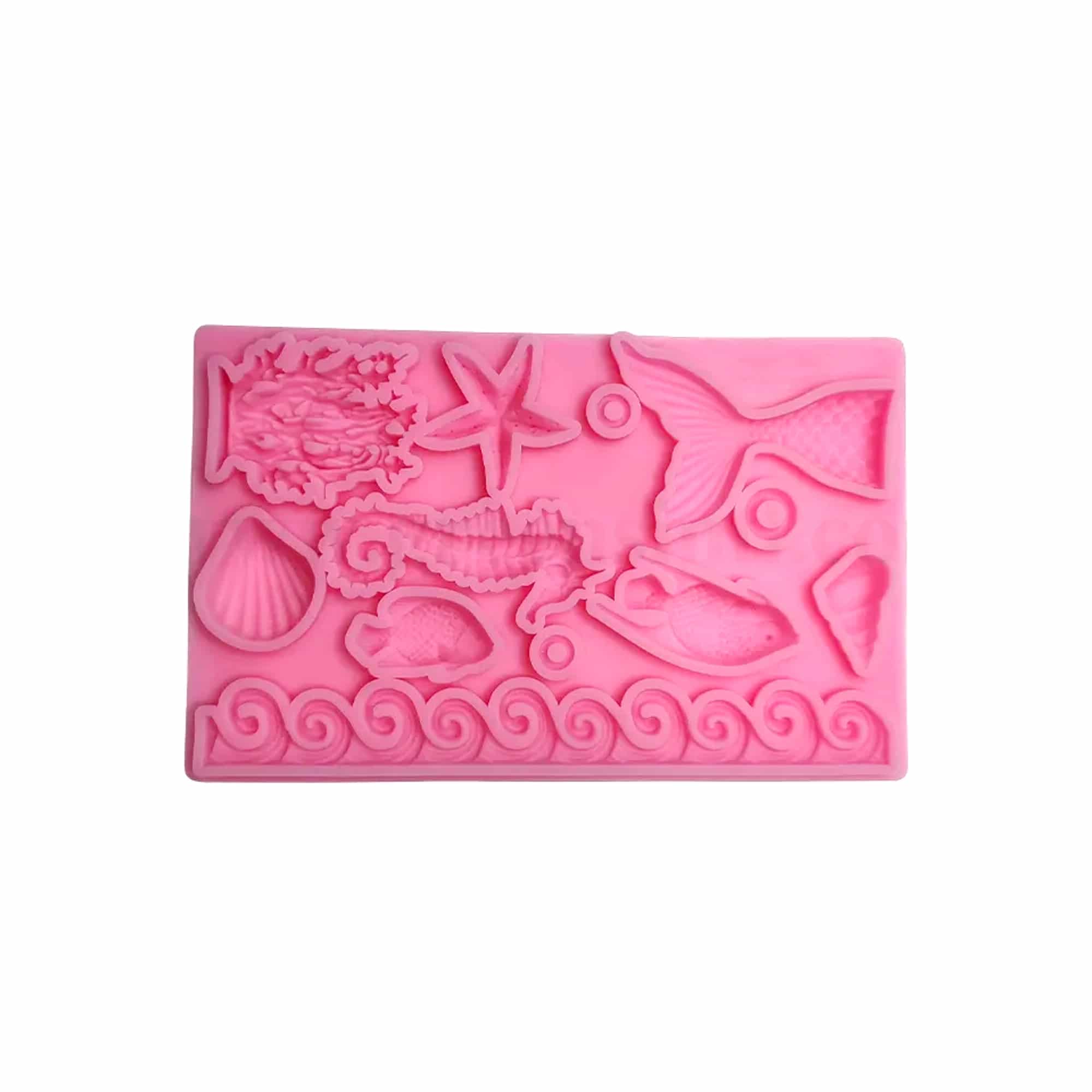 GREENS CHOICE Silicone Mould  Sea Theme 198 x 124 x 10 mm