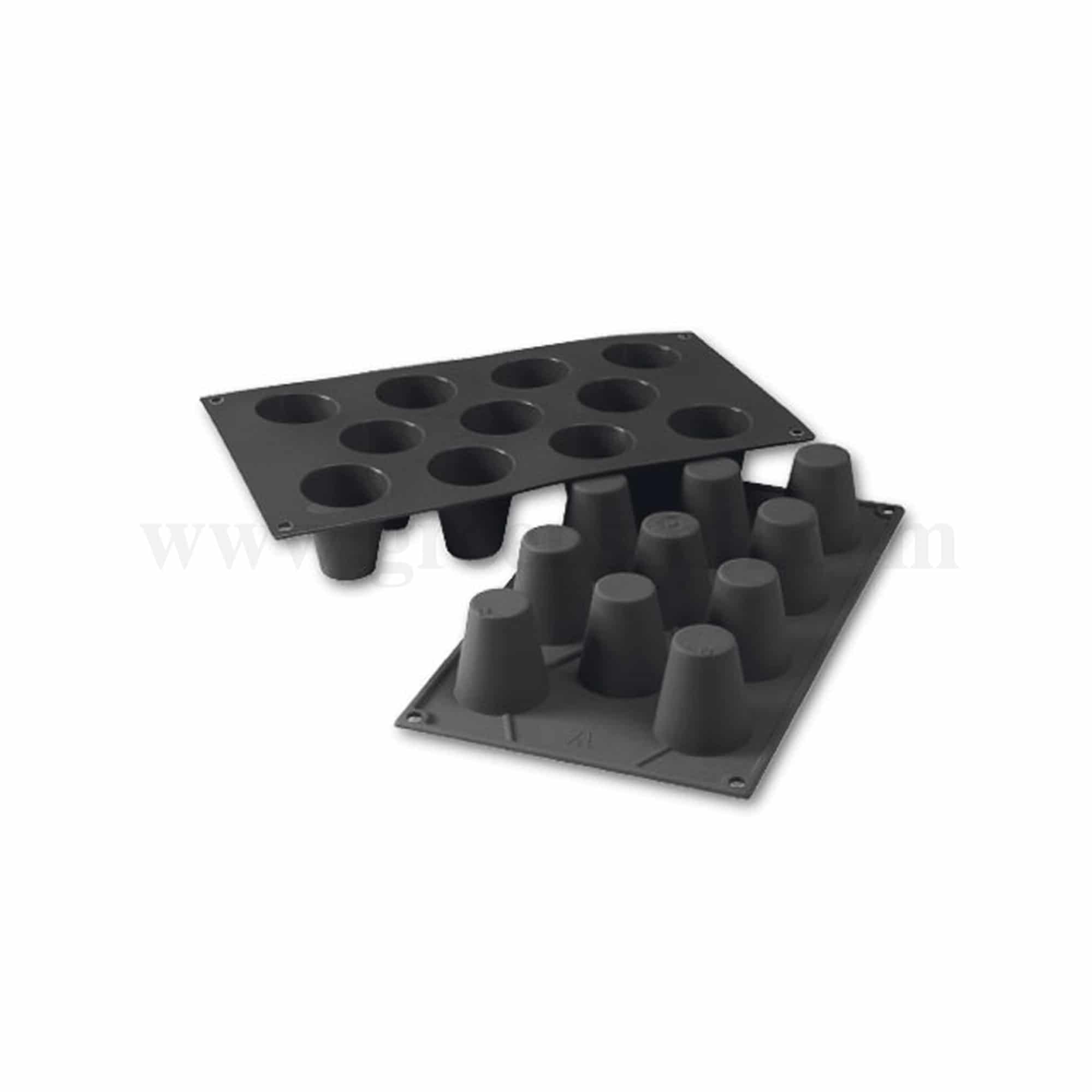 MARTELLATO Food-grade Silicone Mould Babà D 45 x h 48 mm