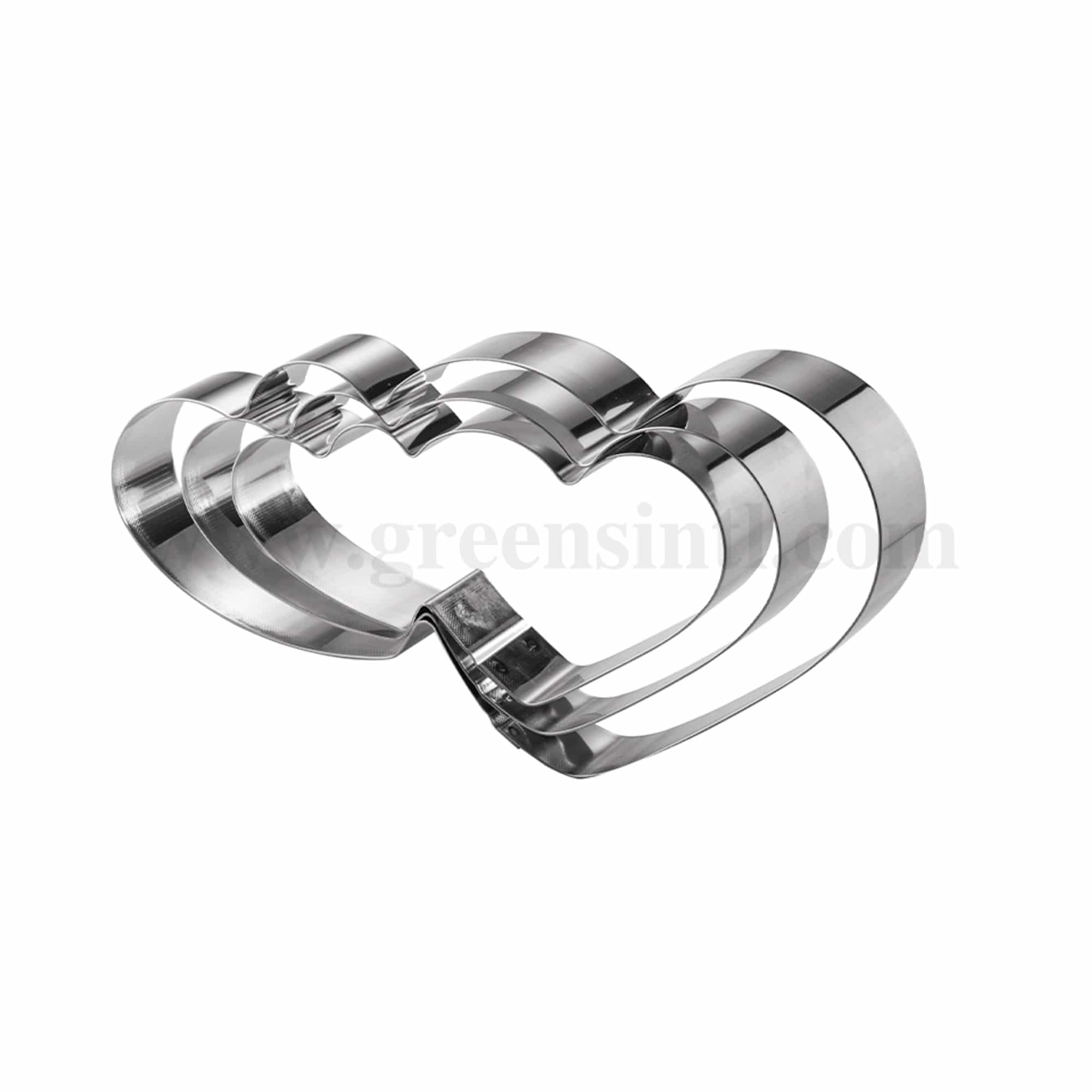 MARTELLATO Double Heart Cake Ring 217 x 128 x h 50 mm