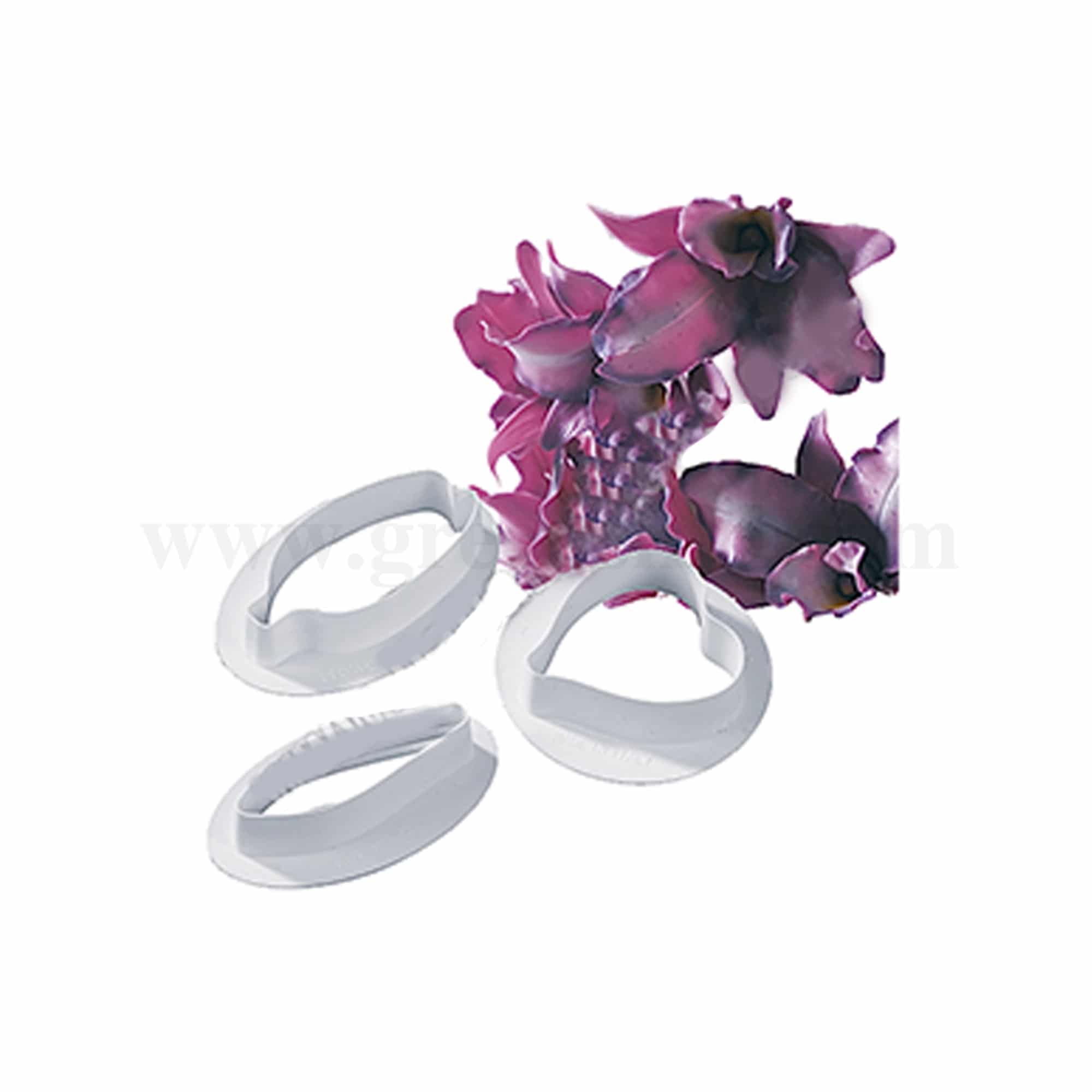 MARTELLATO Stampo Orchidea Cinese Grande Kit-3 Pcs