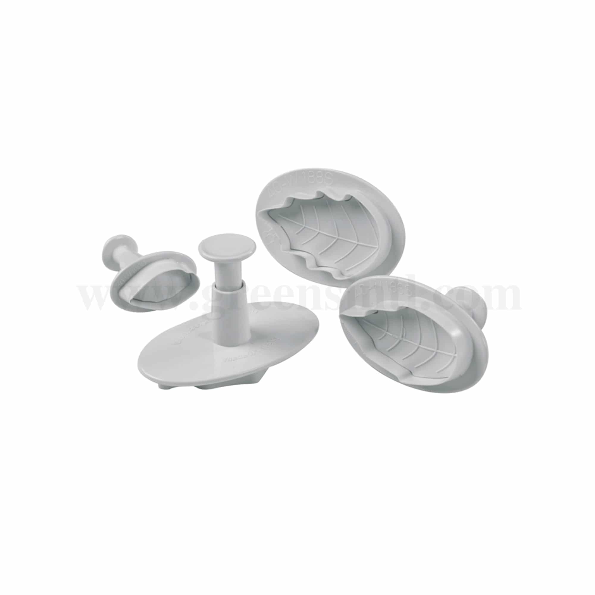 MARTELLATO Plunger Cutter Poinsettia Set of 4 