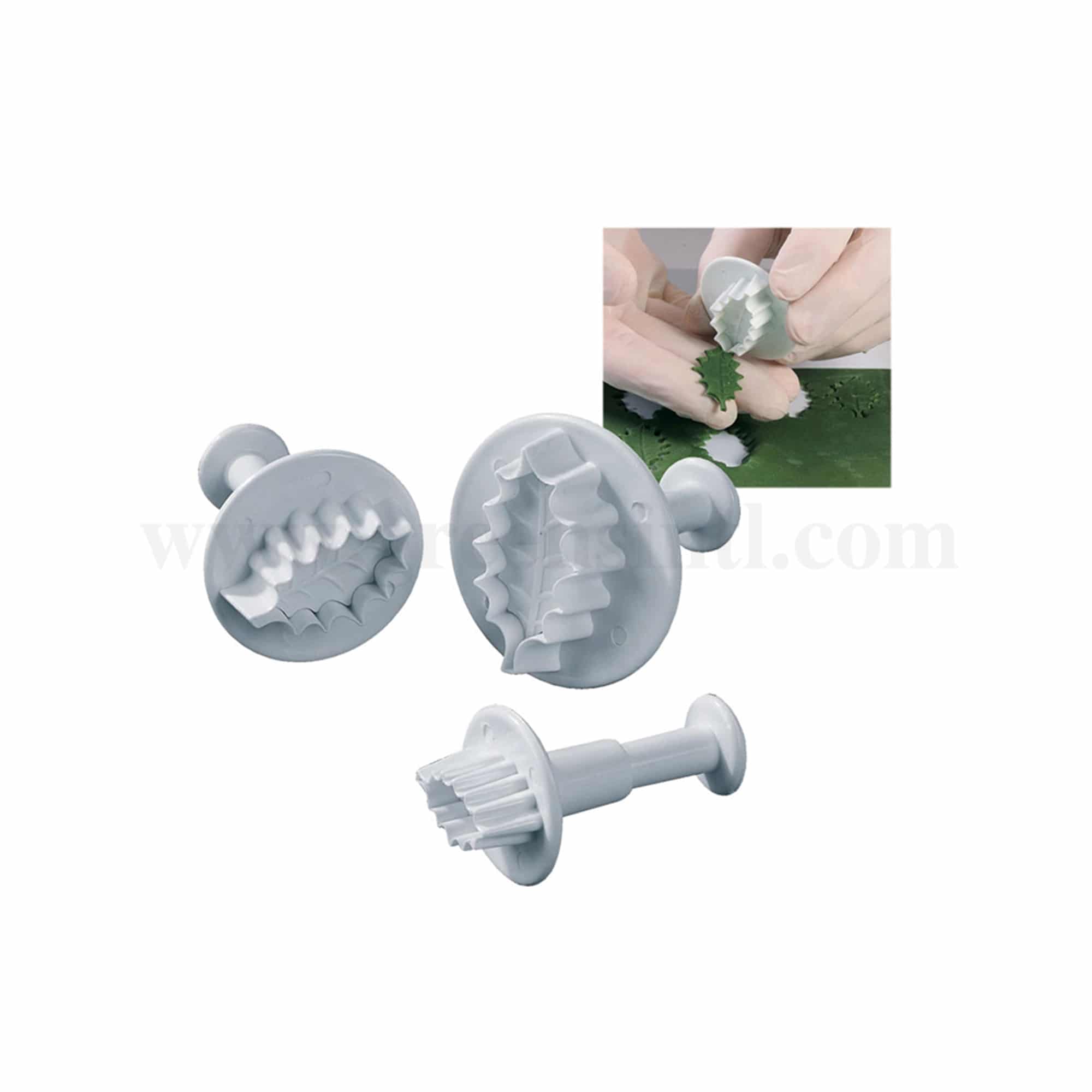 MARTELLATO Plunger Cutter Holly Single Petal Set of 3