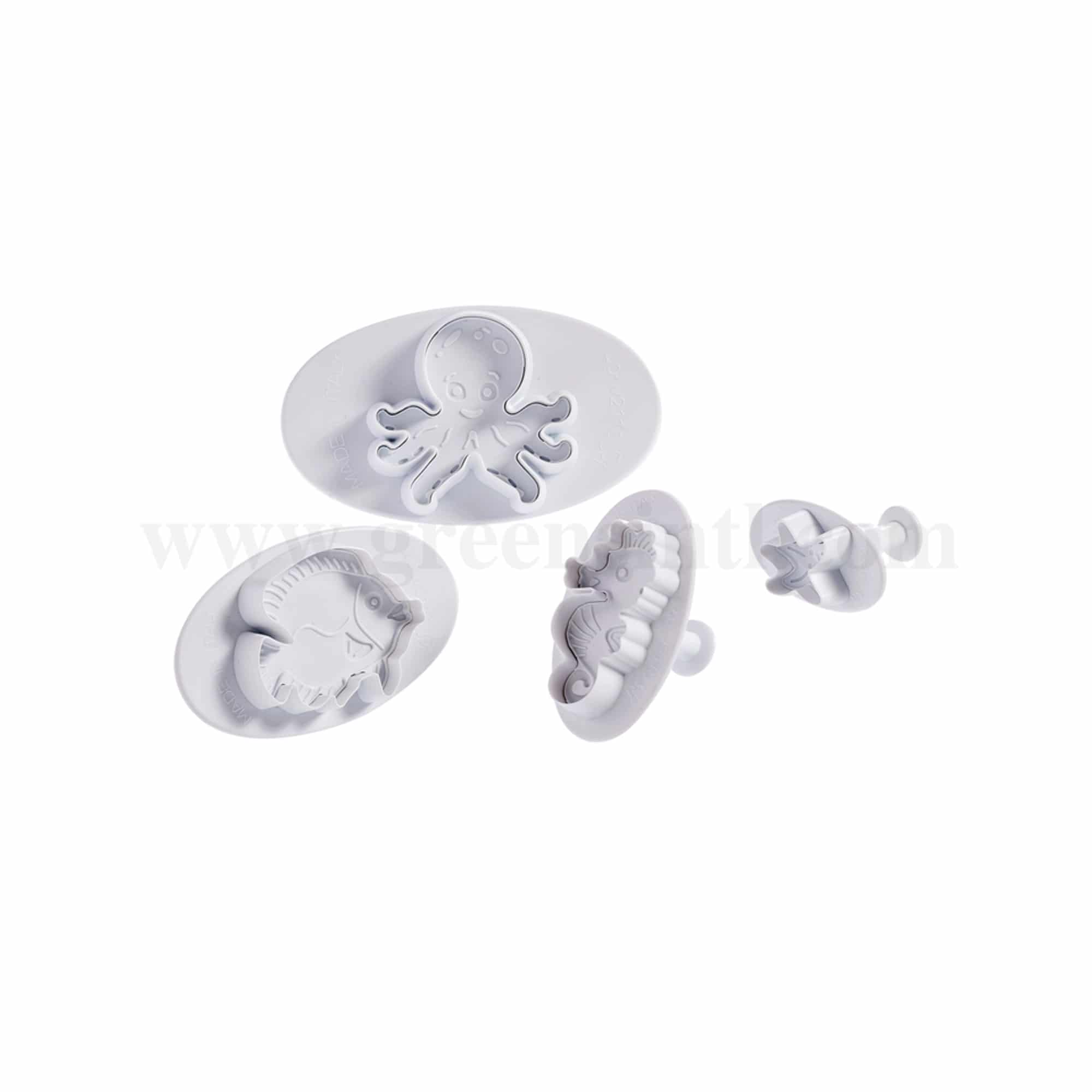 MARTELLATO Plunger Cutter Marine Animals Set of 4