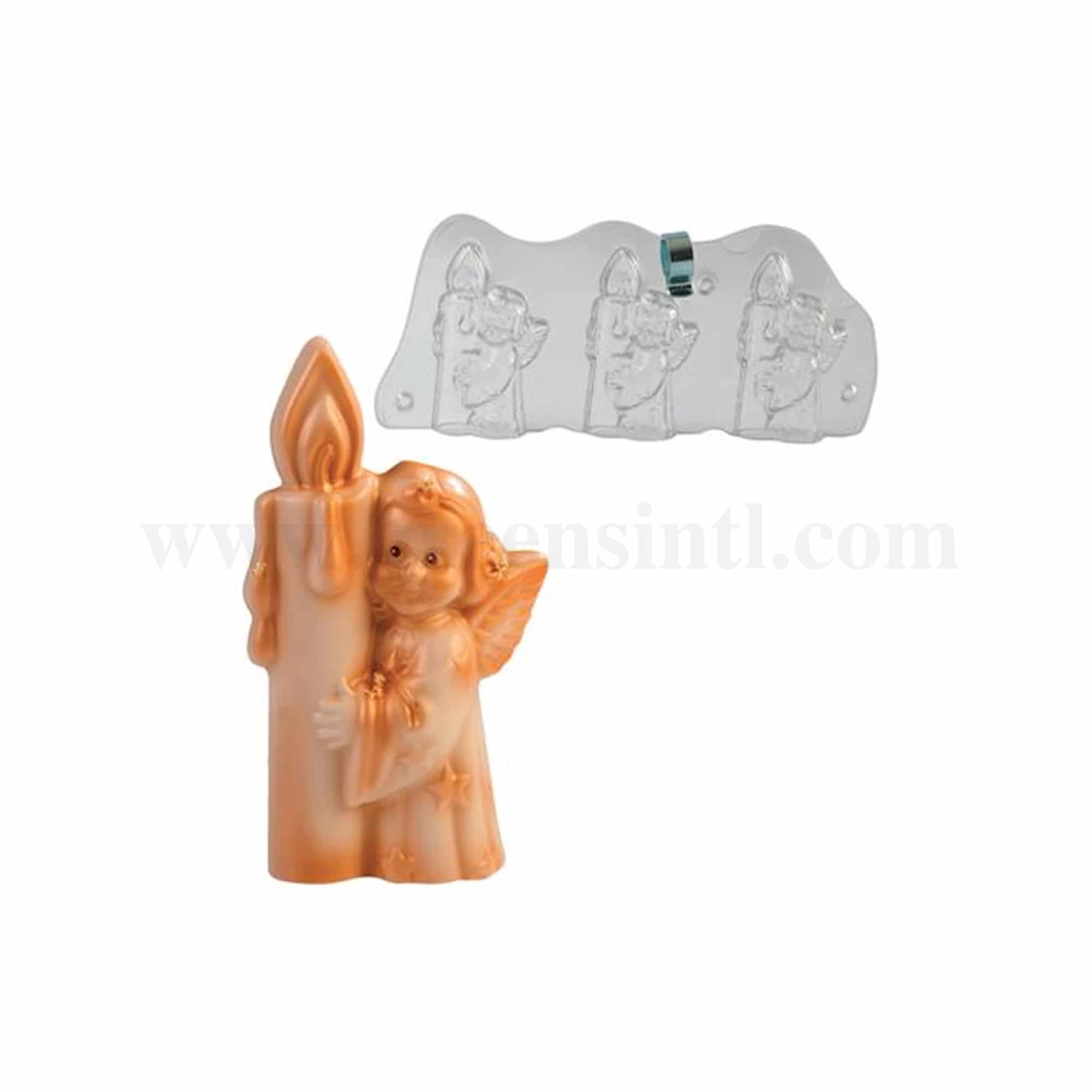 MARTELLATO Thermoformed Chocolate Mould Angel with Candle 50 x h 80 mm