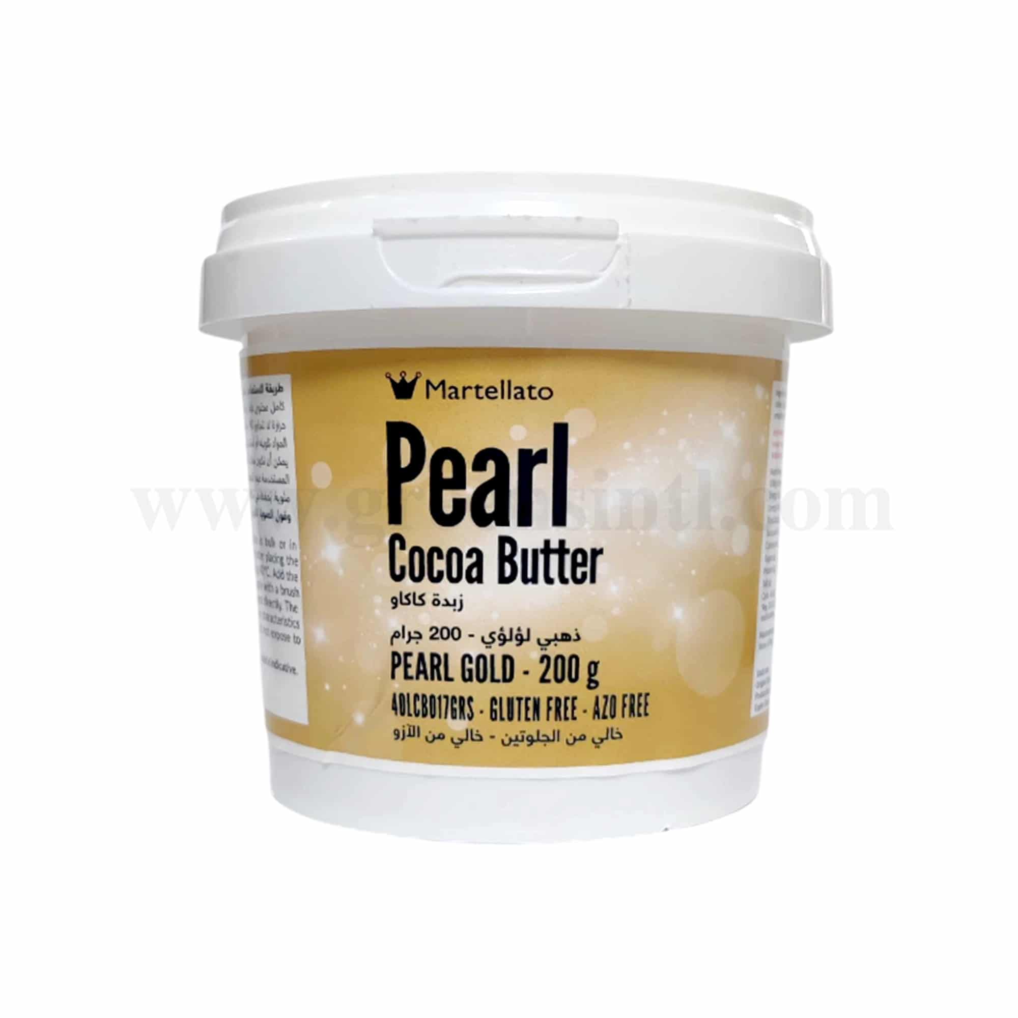 MARTELLATO Coloured Cocoa Butter Pearl Gold  200g