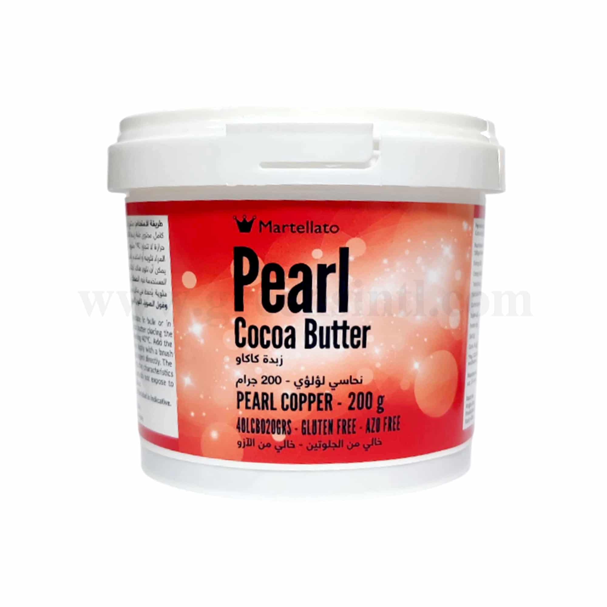 MARTELLATO Coloured Cocoa Butter Pearl Copper 200g
