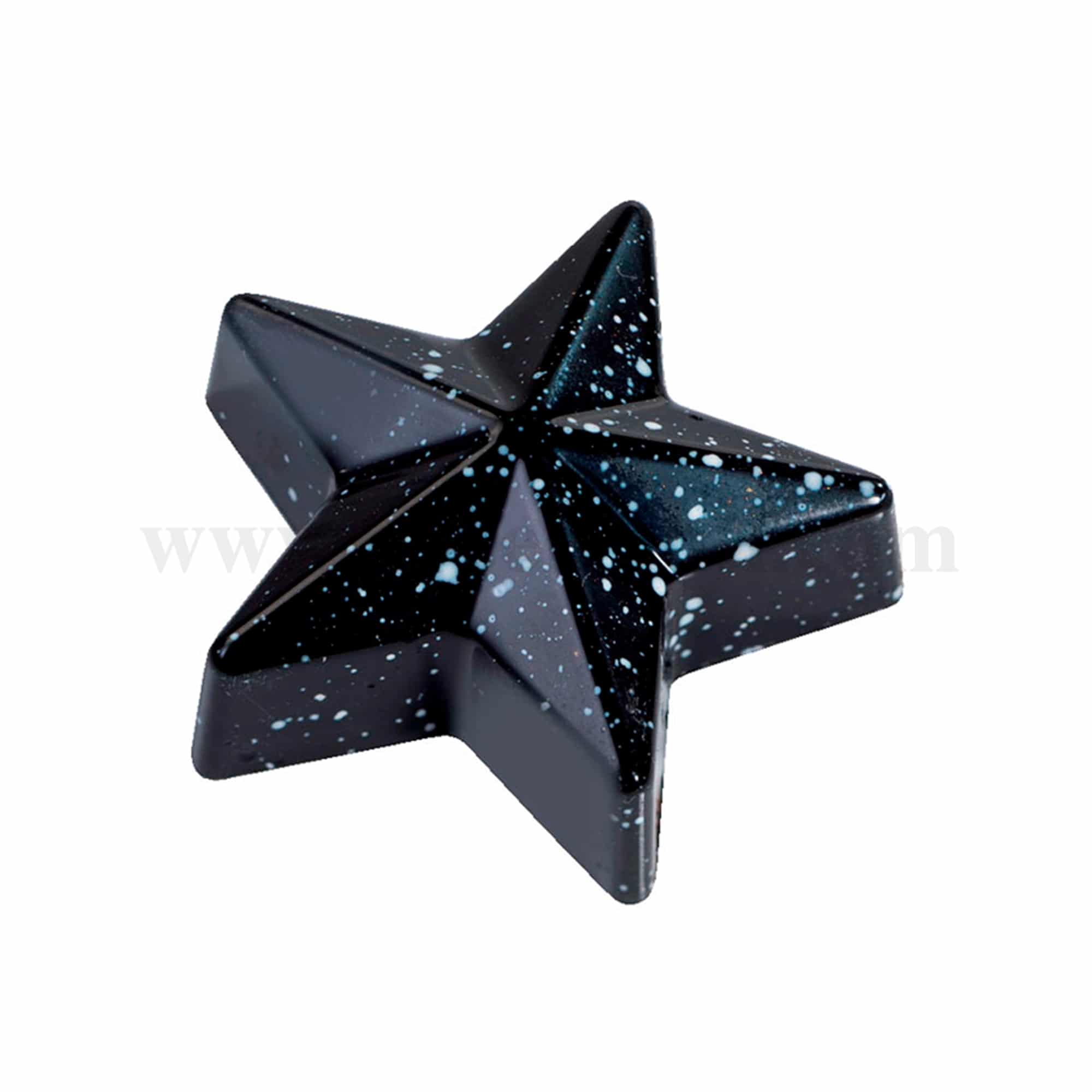 MARTELLATO Polycarbonate Chocolate Mould Star 40 x 42 x h 16 mm