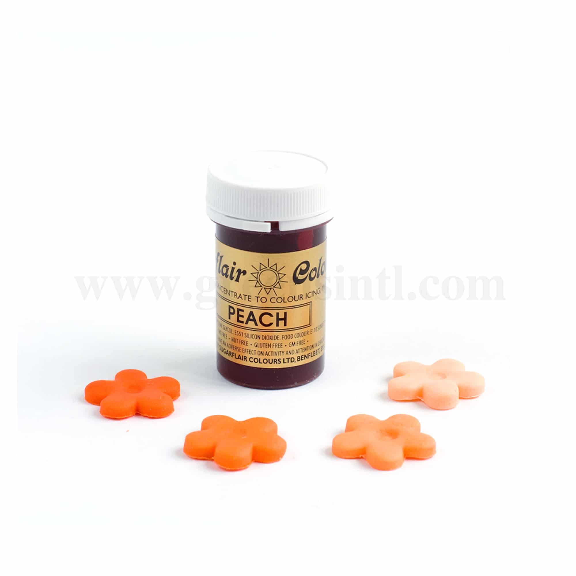 SUGARFLAIR Spectral Gel Colour Peach 25g