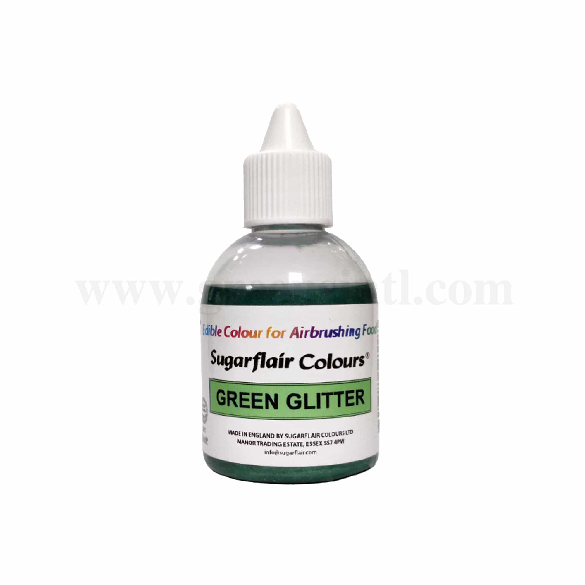 SUGARFLAIR Airbrush Colour Greens Glitter 60 ml