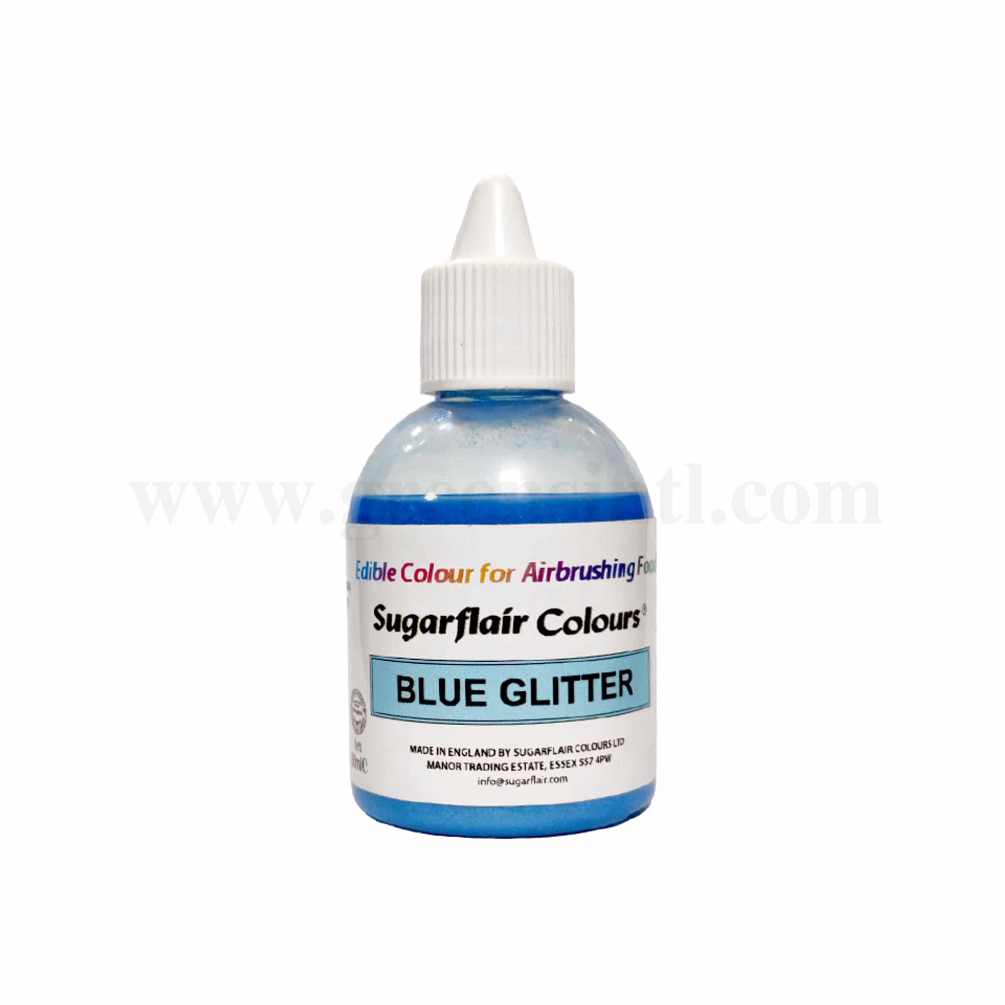SUGARFLAIR Airbrush Colour Blue Glitter 60 ml 