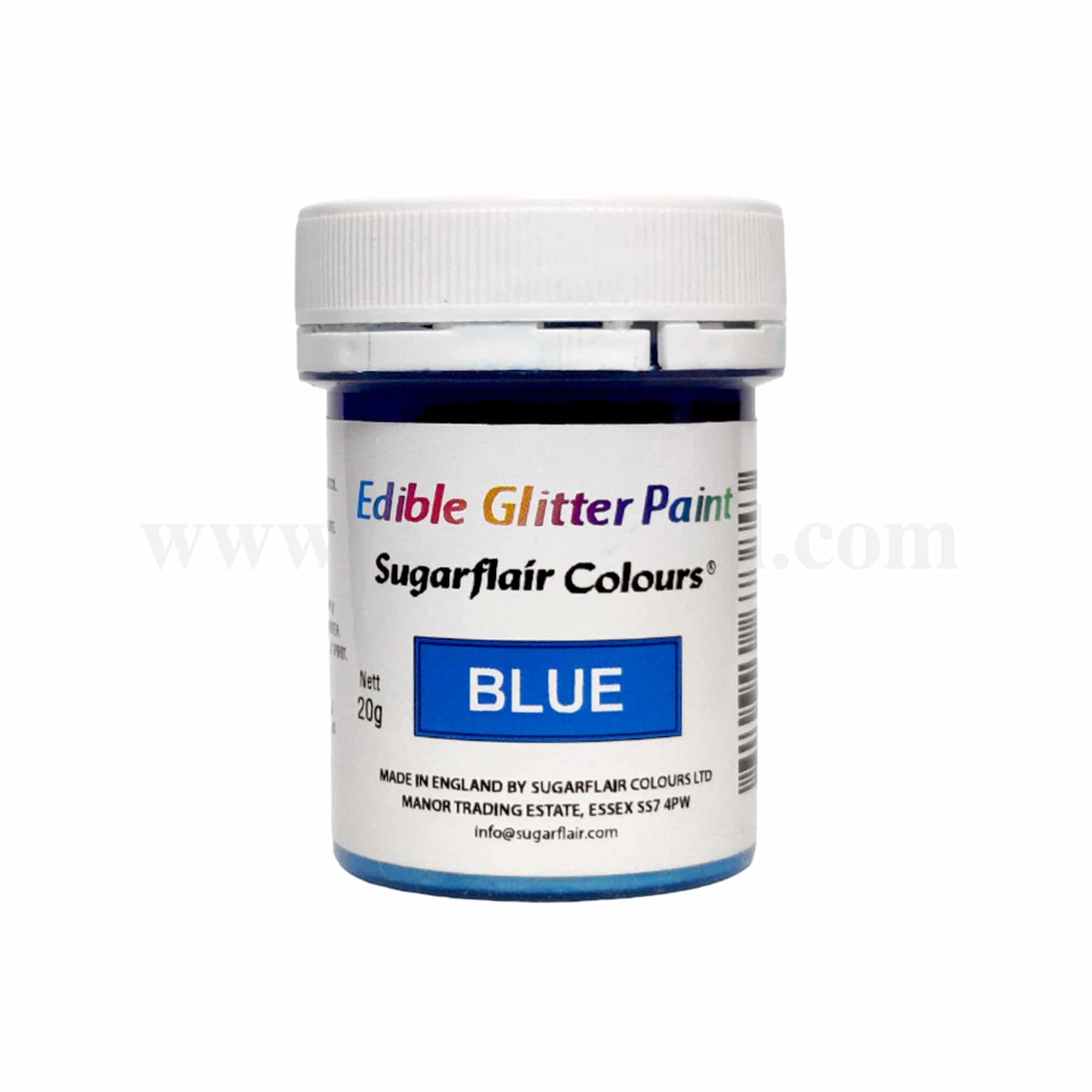 SUGARFLAIR Edible Glitter Paint Blue 20 g