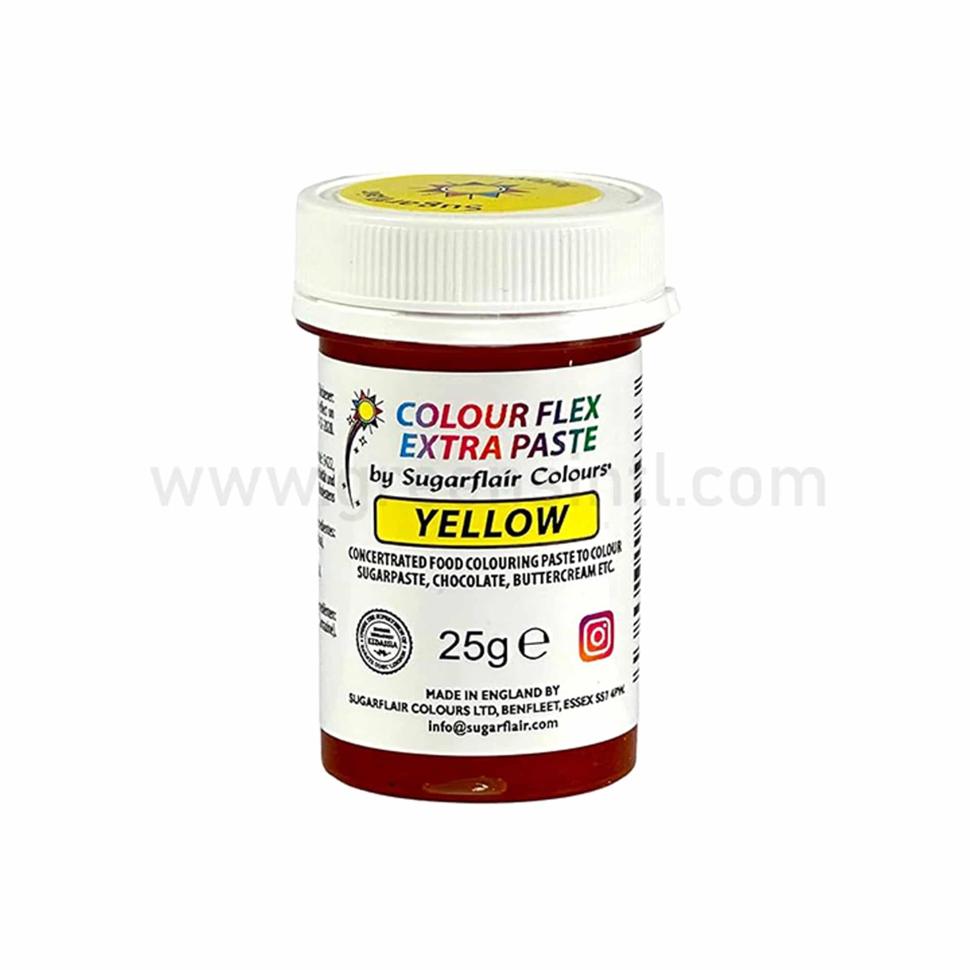 SUGARFLAIR Colour Flex Extra Paste Yellow 25g