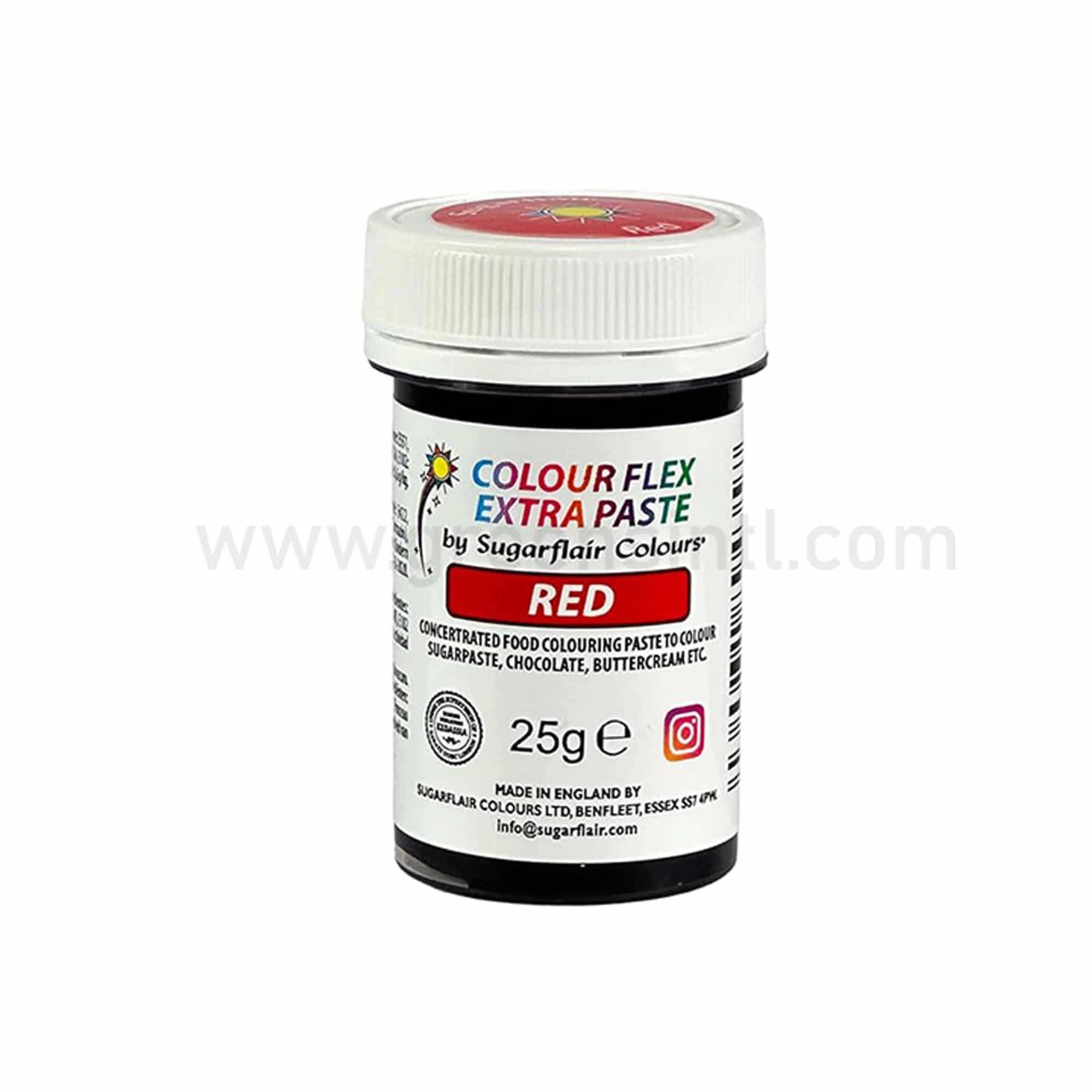 SUGARFLAIR Colour Flex Extra Paste Red 25g
