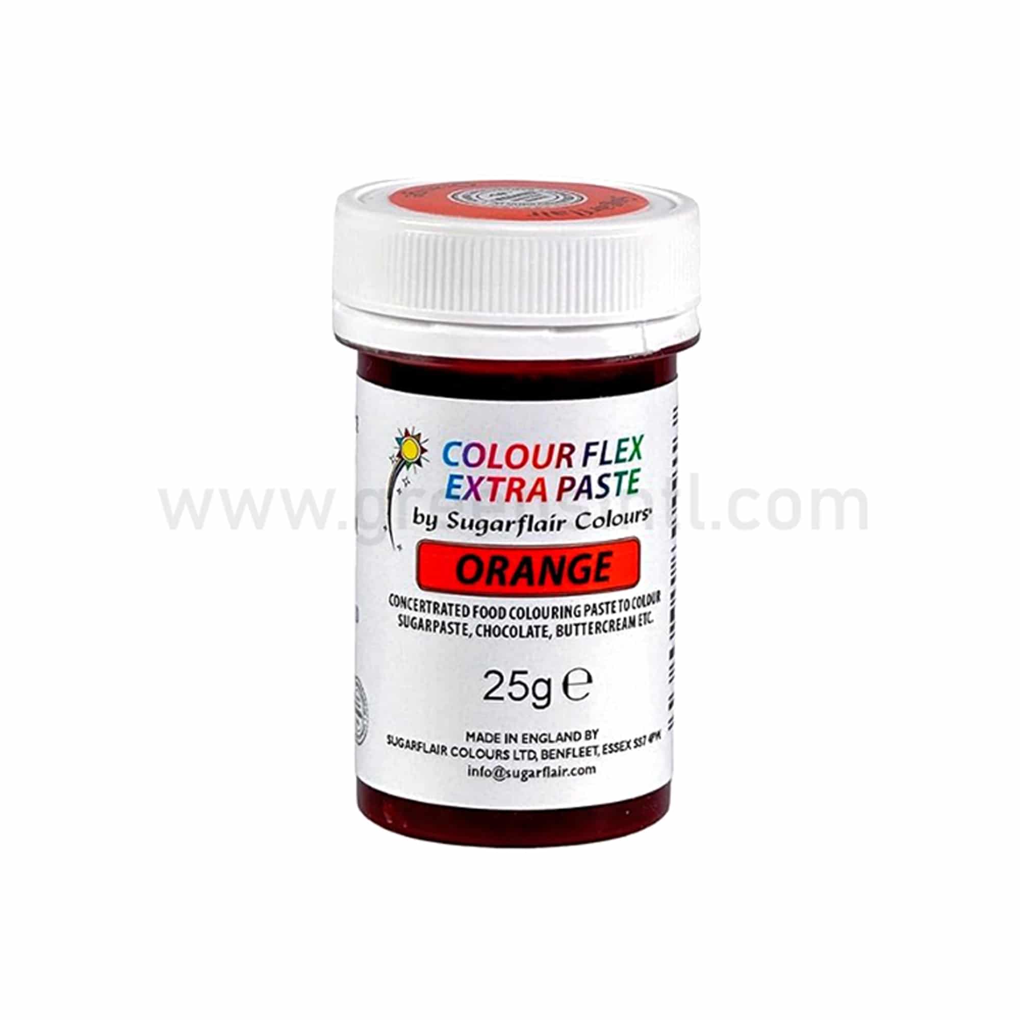 SUGARFLAIR Colour Flex Extra Paste Orange 25g