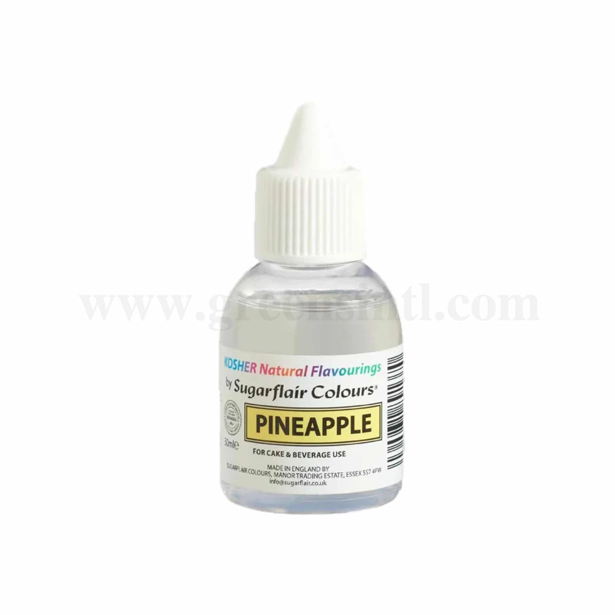 SUGARFLAIR Concentrated Kosher Natural Food Pineapple 30 ml