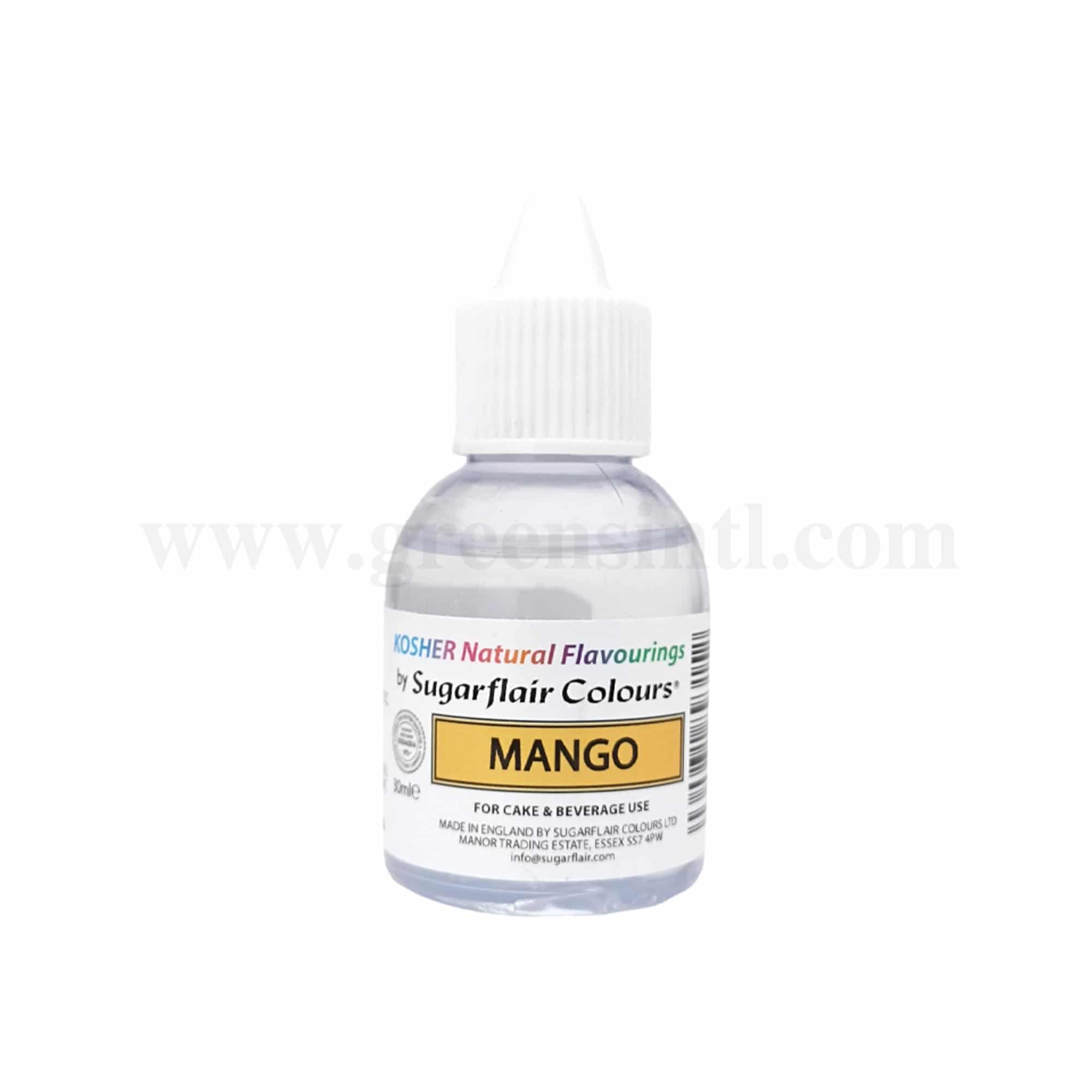 SUGARFLAIR Concentrated Kosher Natural Food Flavour Mango 30 ml