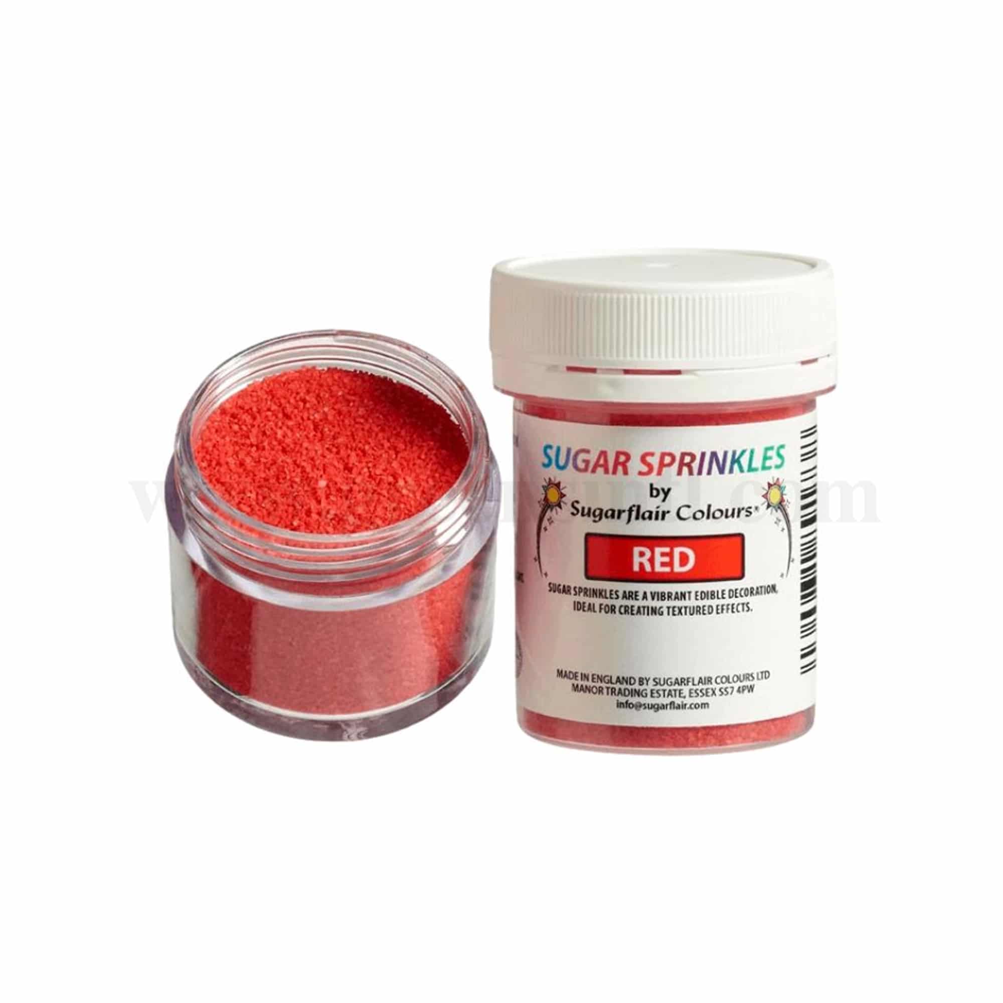 SUGARFLAIR Sugar Sprinkles Red 40g
