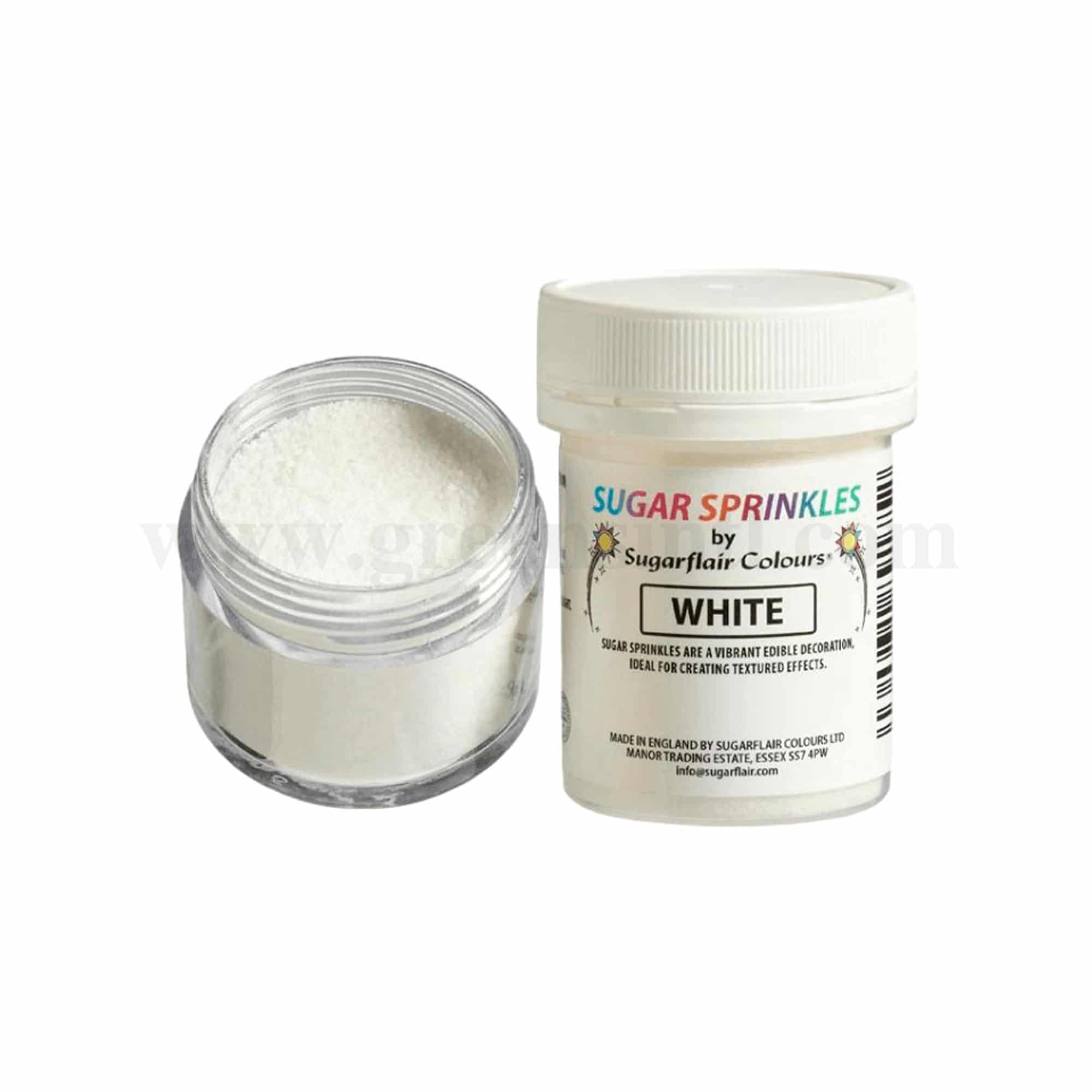 SUGARFLAIR Sugar Sprinkles White 40g