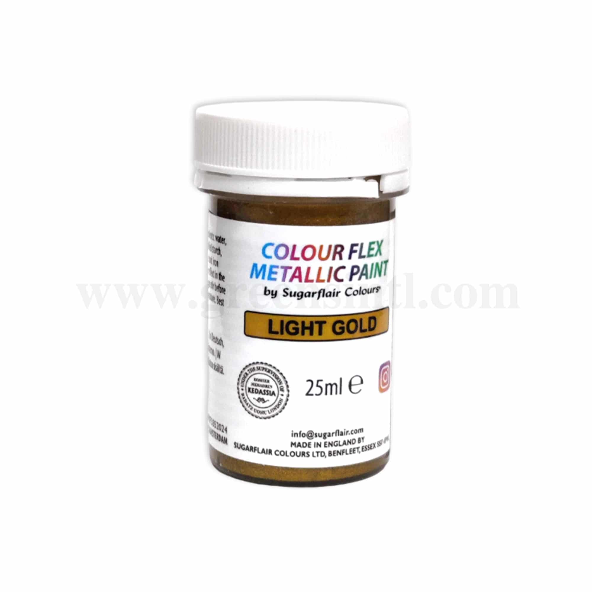 SUGARFLAIR Colour Flex Metallic Paint Light Gold 25 ml