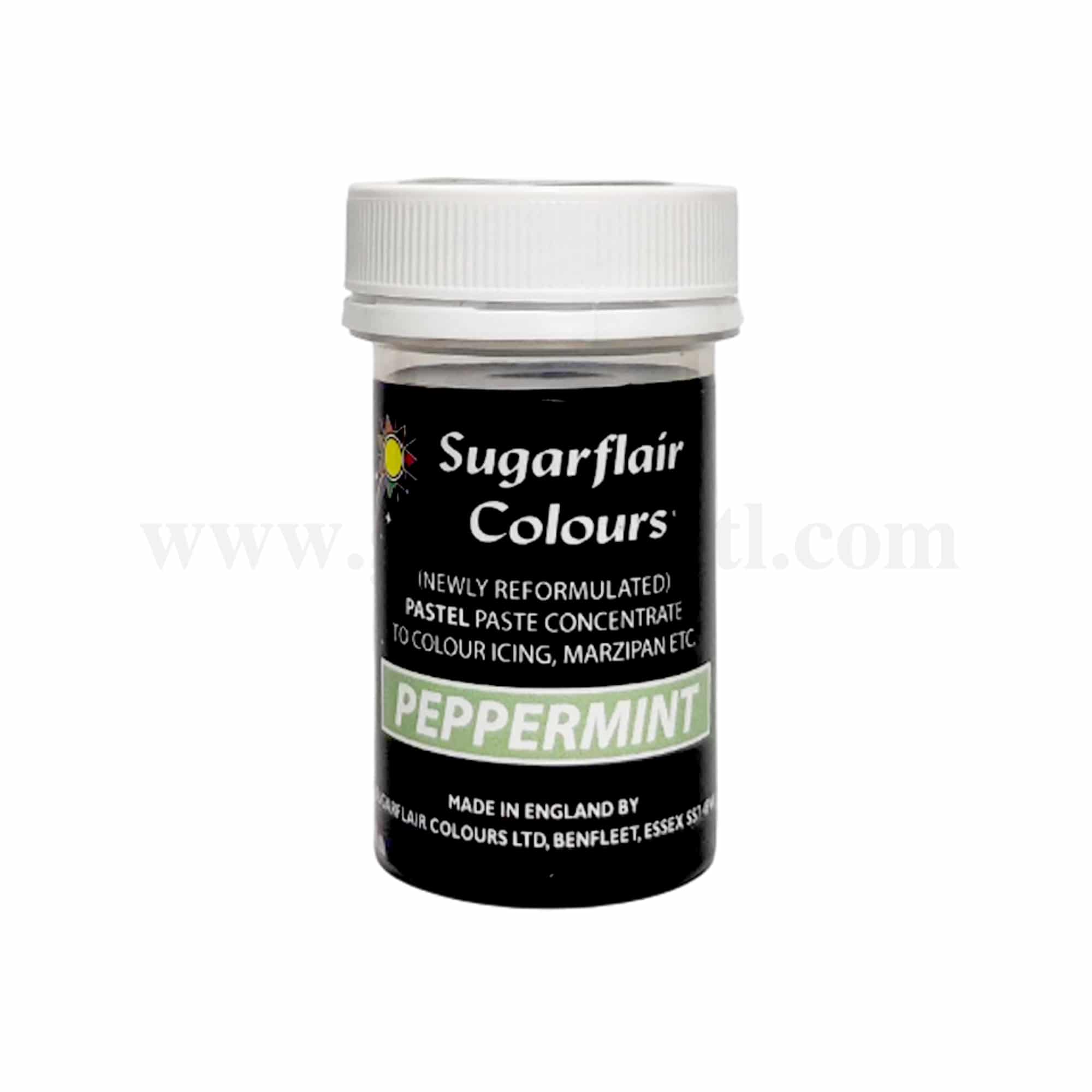 SUGARFLAIR Pastel Concentrated Gel Colour Pepper Mint 25g
