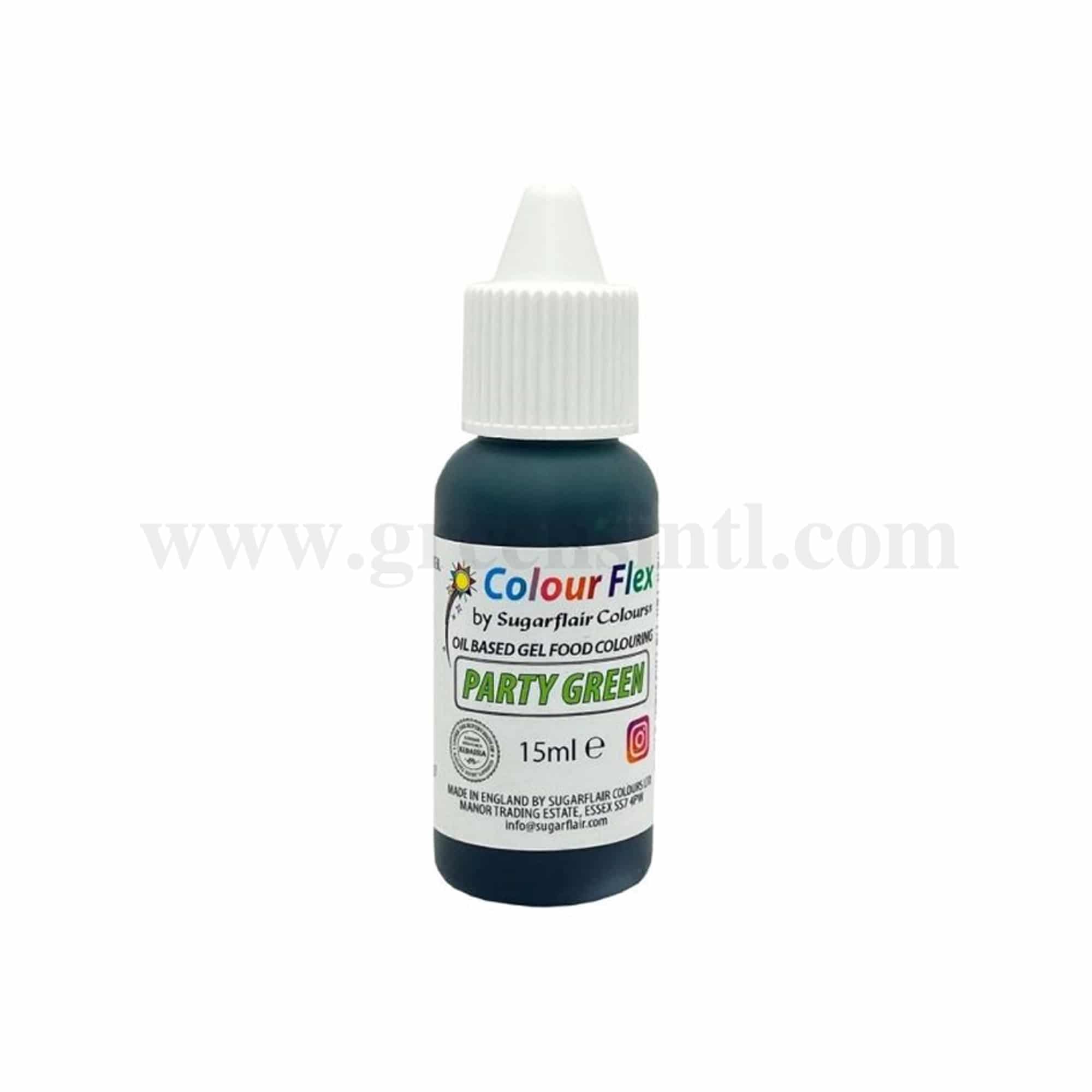 SUGARFLAIR Colour Flex Oil Colour Party Green 15ml