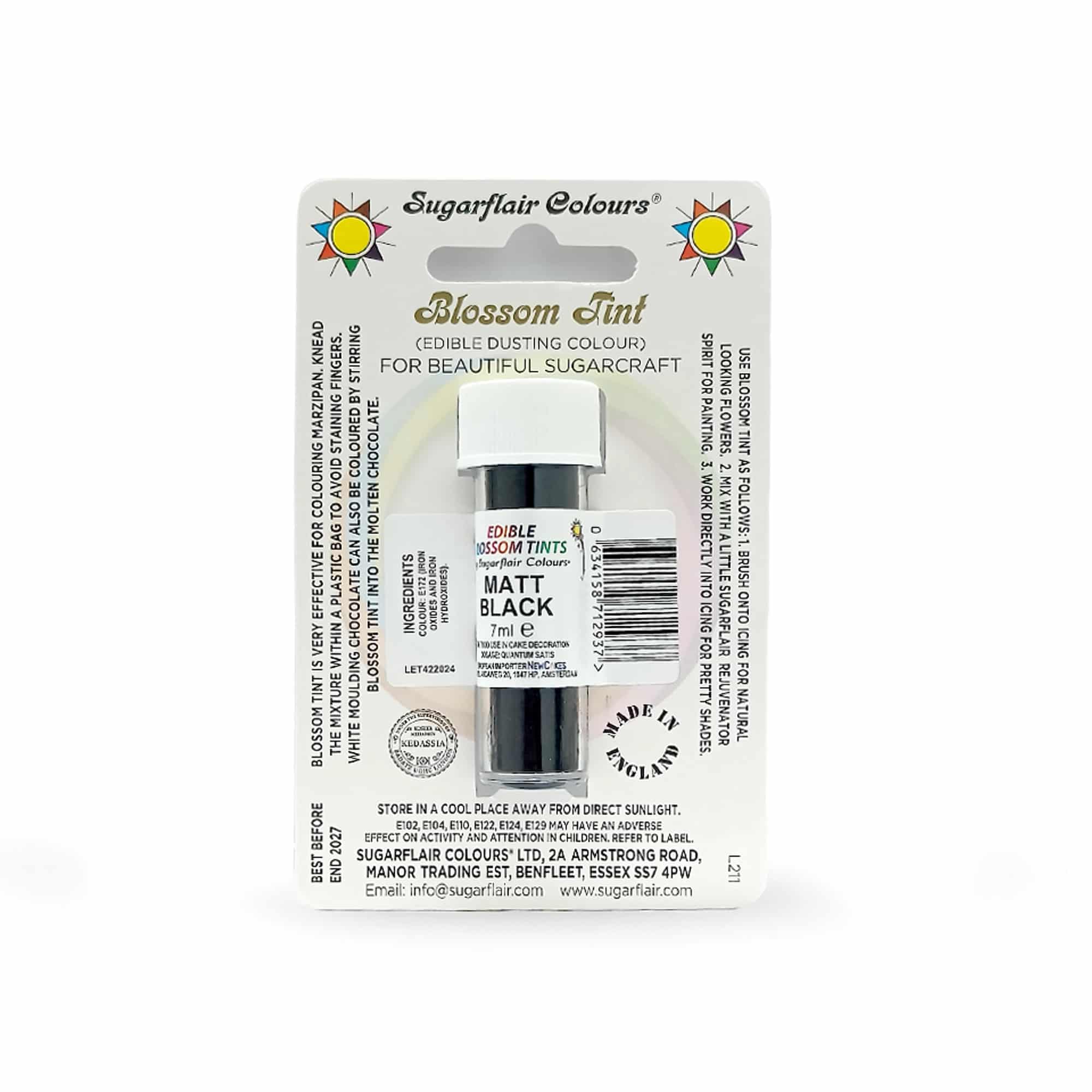 SUGARFLAIR Blossom Tint Dusting Colour Matt Black 7 ml