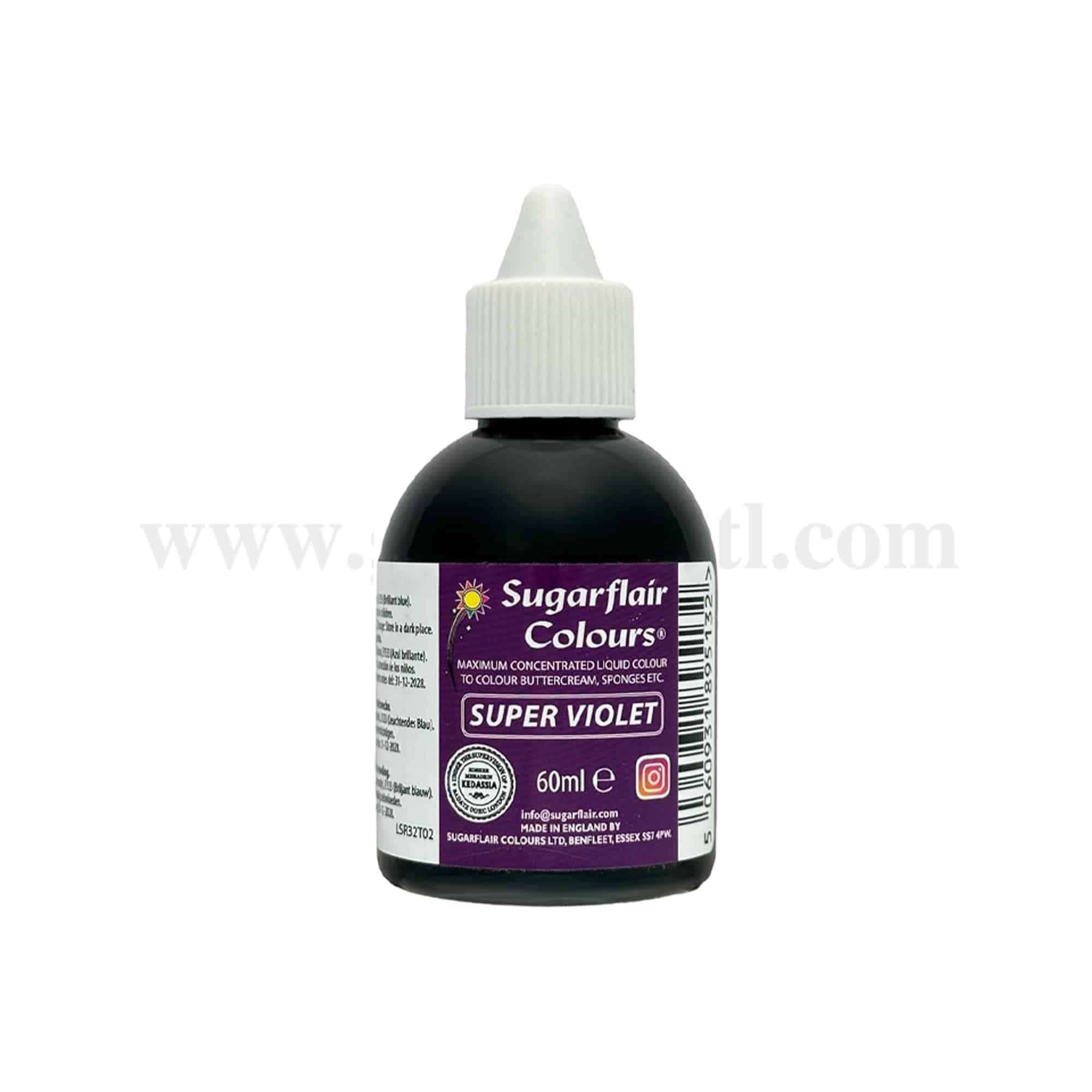 SUGARFLAIR Maximum Concentrated Liquid Colour Super Violet 60ml