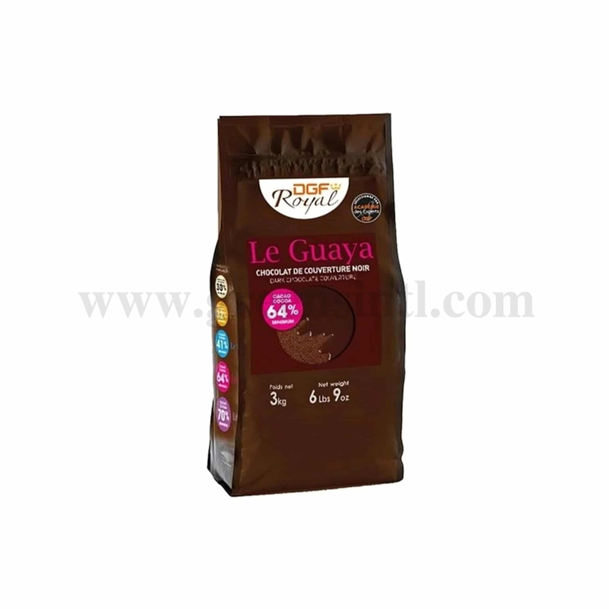 DGF Dark Couverture Chocolate Coins (Le Guaya) 64% -3 Kg