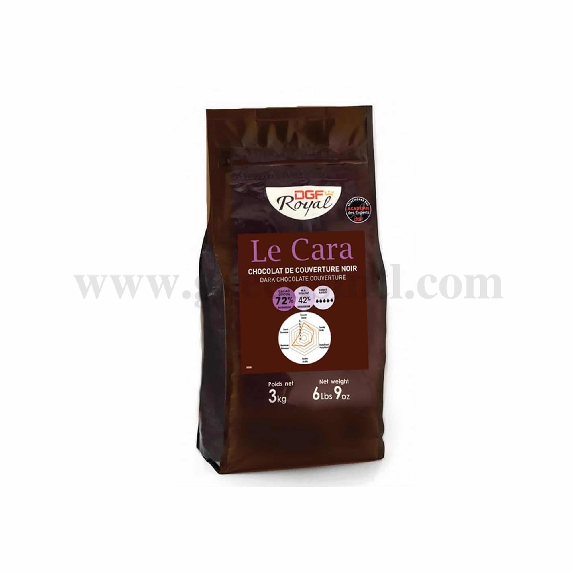 DGF Dark Couverture Chocolate Coins (Le Caraa) 72% -3 Kg