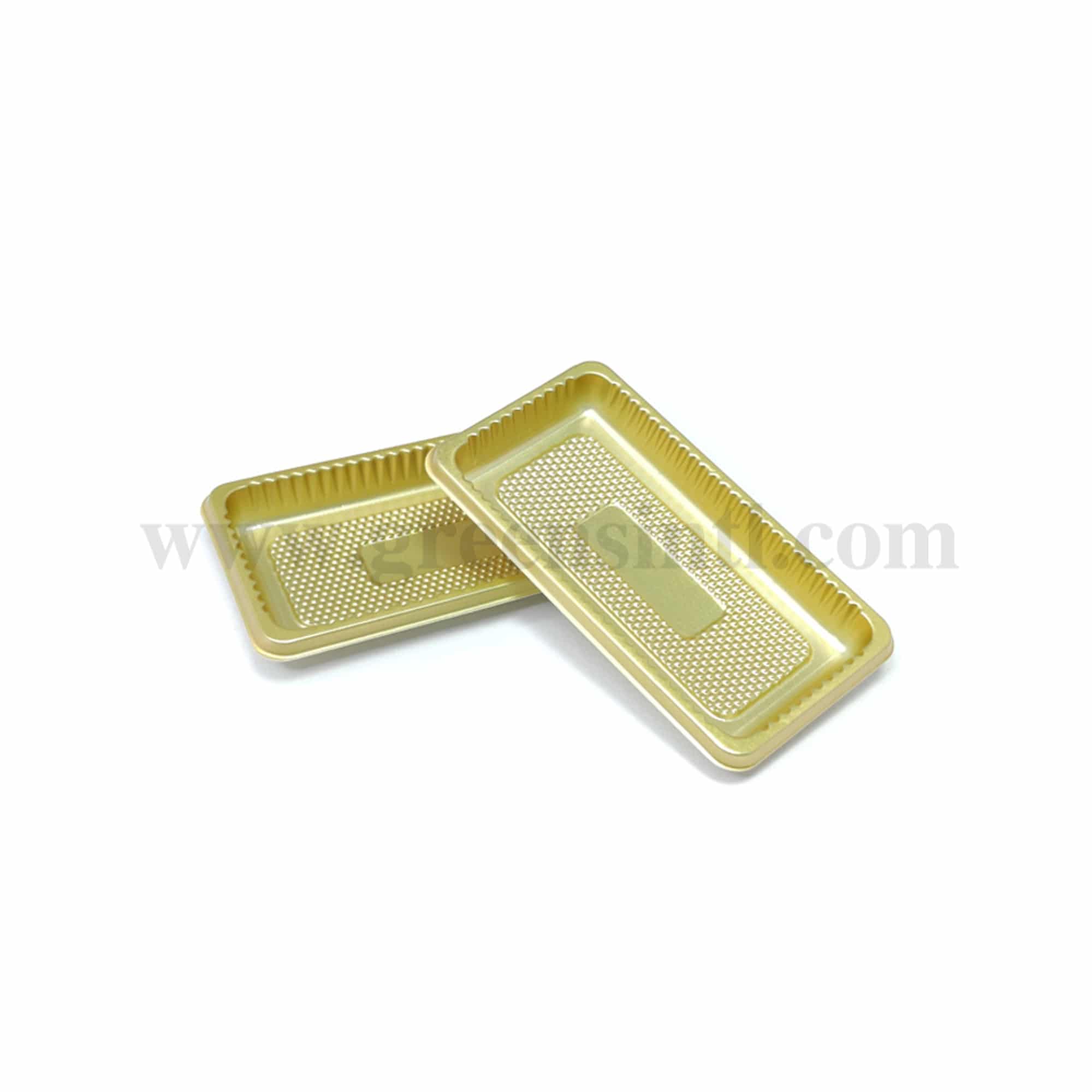 GREENS Plastic Rectangle Cake Cups 90 x 45  x h 10 mm-12 Pcs