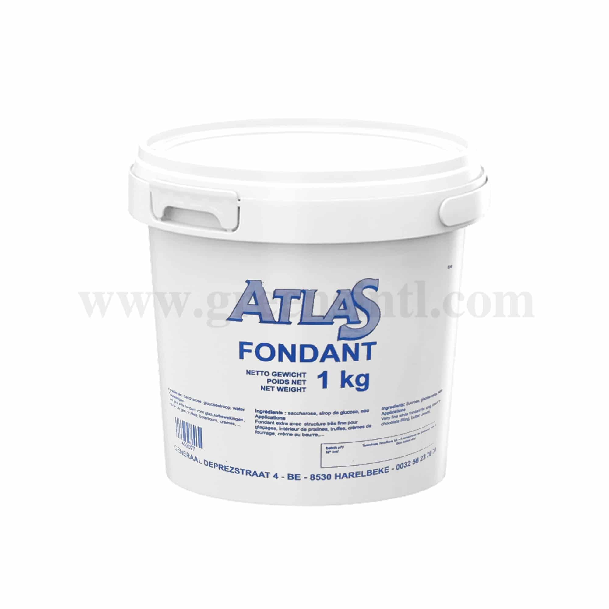 ATLAS  Pastry Pouring Fondant White Glaze 1 Kg