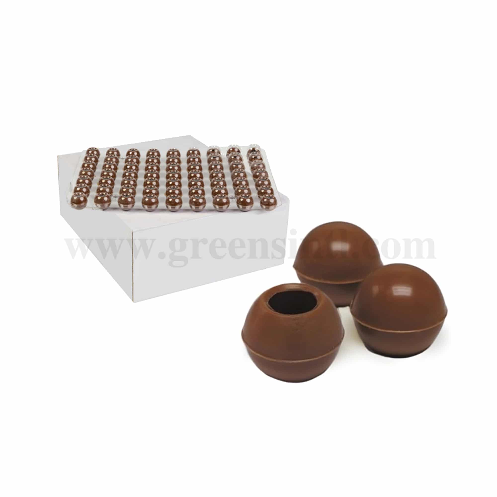 GREENS CHOICE  Chocolate Truffle Shells Milk 36 %- 504 Pcs
