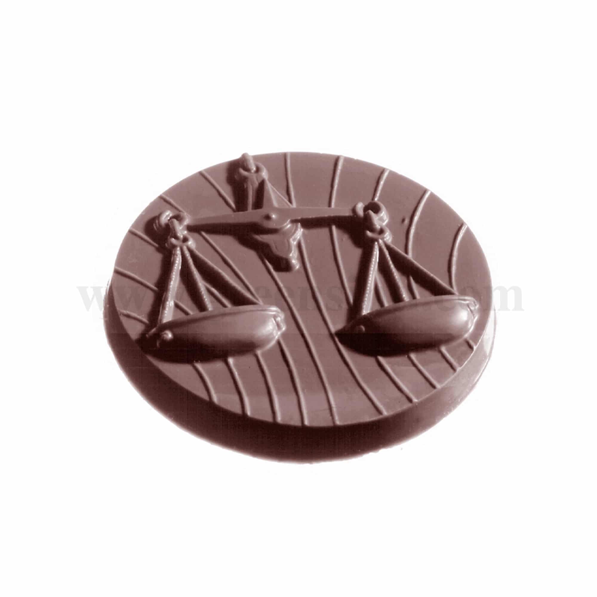 CHOCOLATE WORLD Chocolate Mould Zodiac 54x54xh12 mm-12 Fig