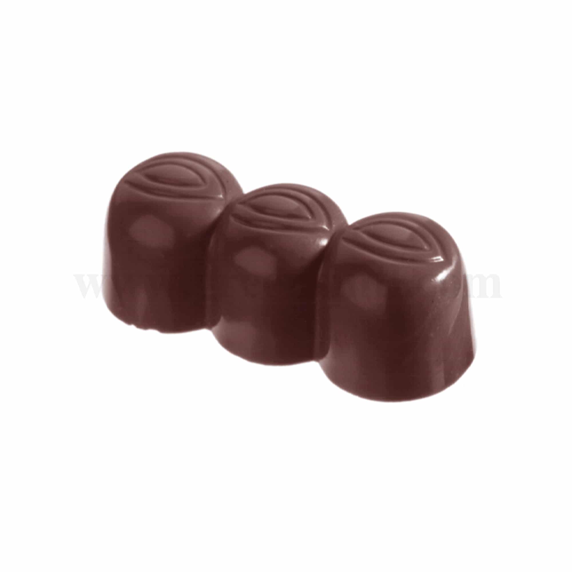 CHOCOLATE WORLD Chocolate Mould Three Nut 47 x 19 x h 17mm
