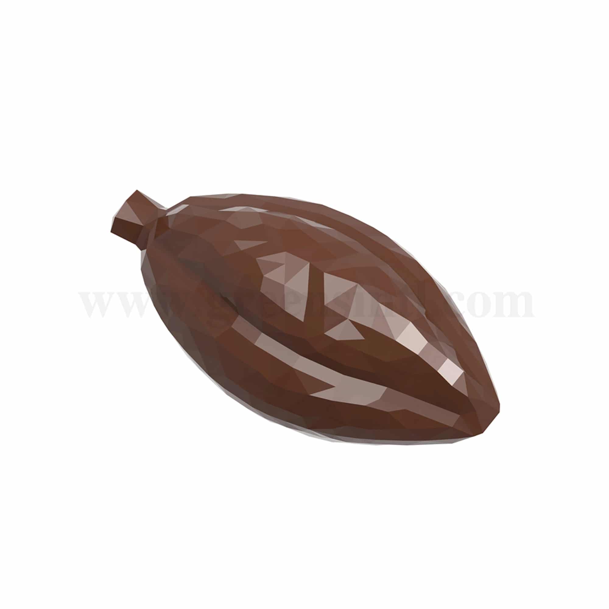 CHOCOLATE WORLD Chocolate Mould Cocoa Bean Facet 48.5 x 26 x h 11 mm