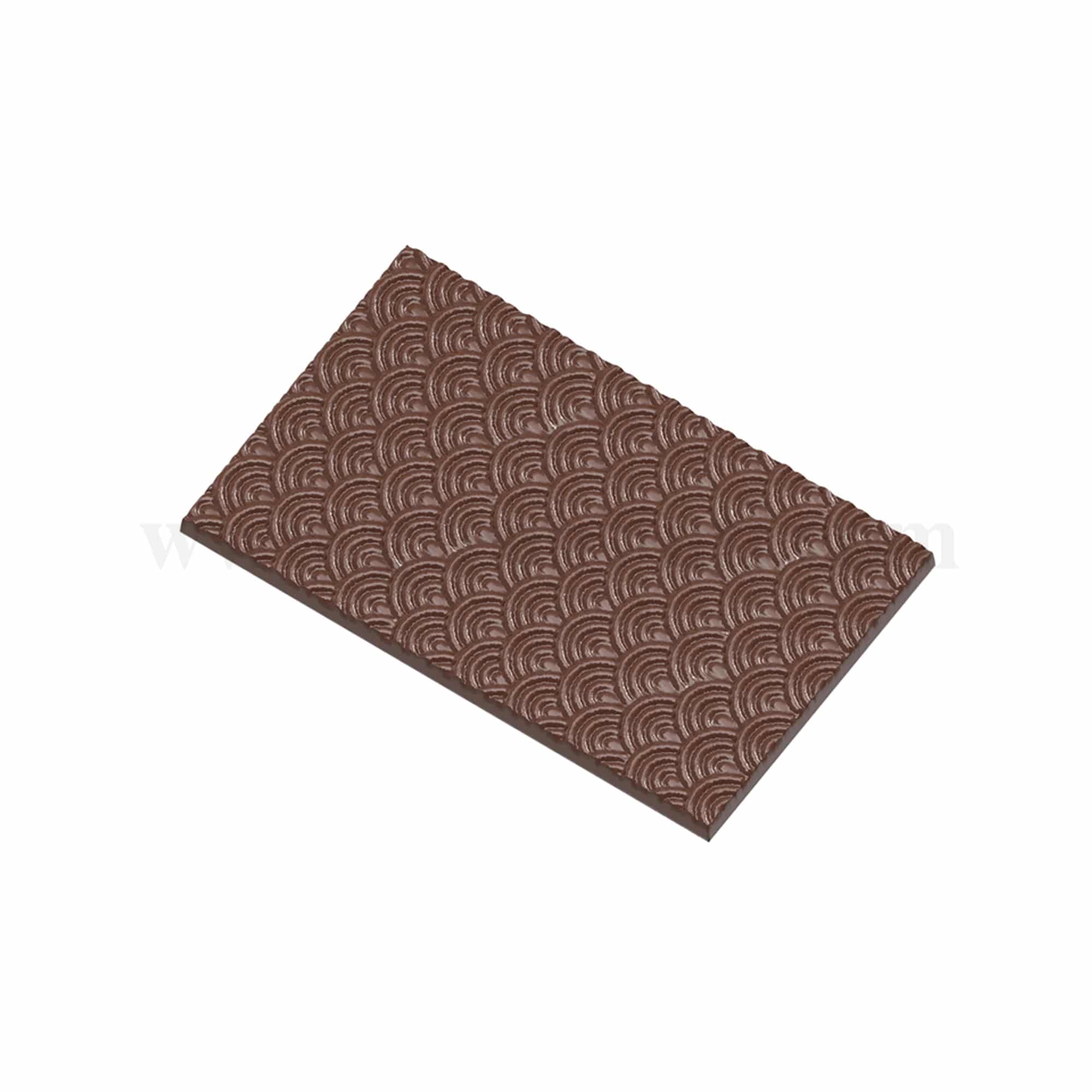 CHOCOLATE WORLD Chocolate Mould Tablet Wave Pattern 123.5 x 77 x h 6.5 mm