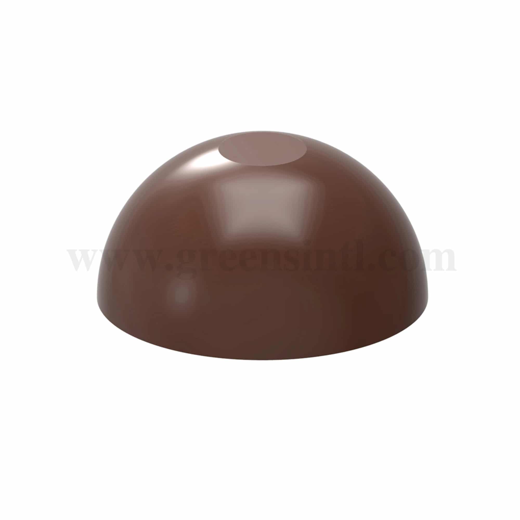 CHOCOLATE WORLD Chocolate Mould Ball Flattened -Martin Diez 30 x 30 x h 14.5 mm