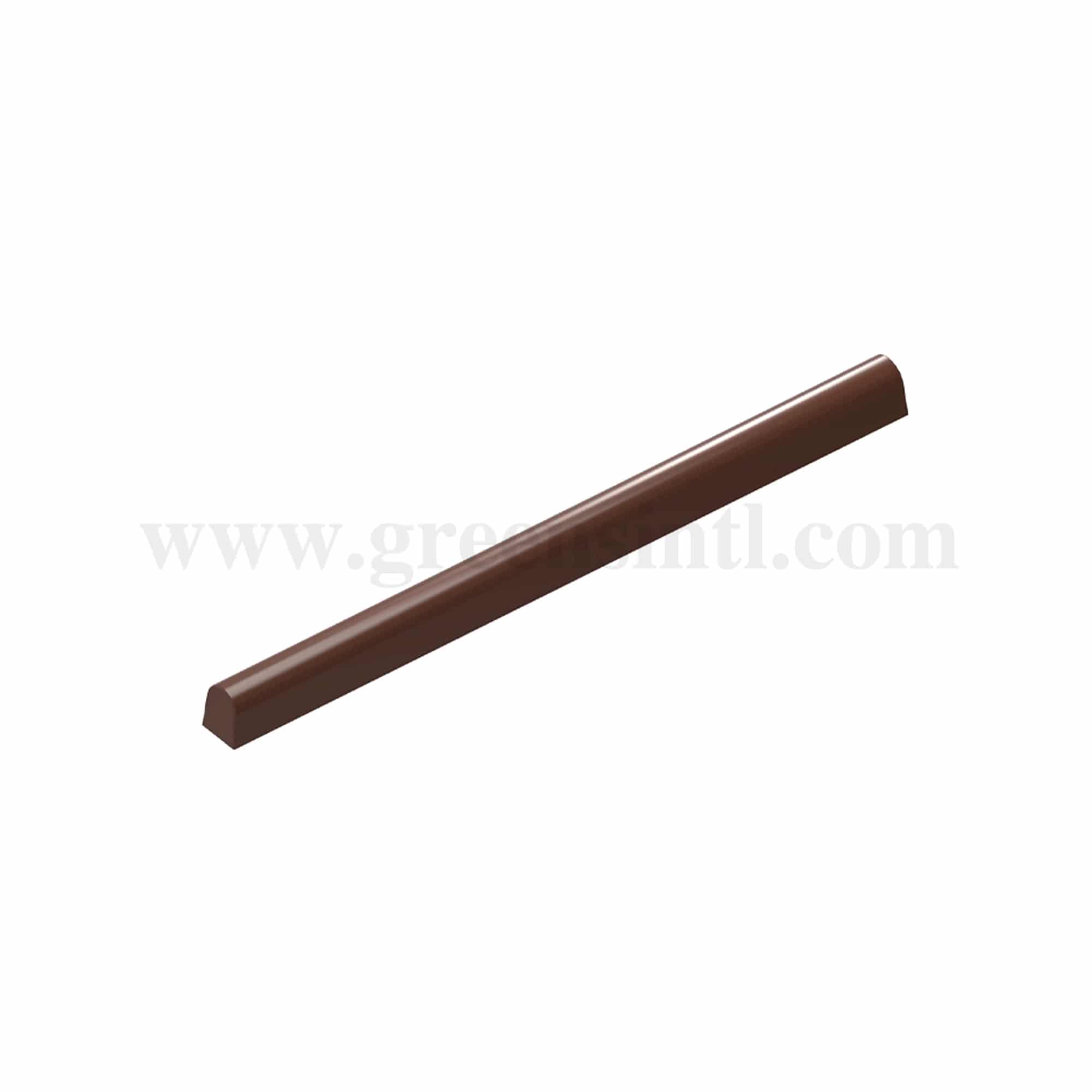 CHOCOLATE WORLD Chocolate Mould Bar Round Snack-Martin Diez 115 x 7 x h 8 mm