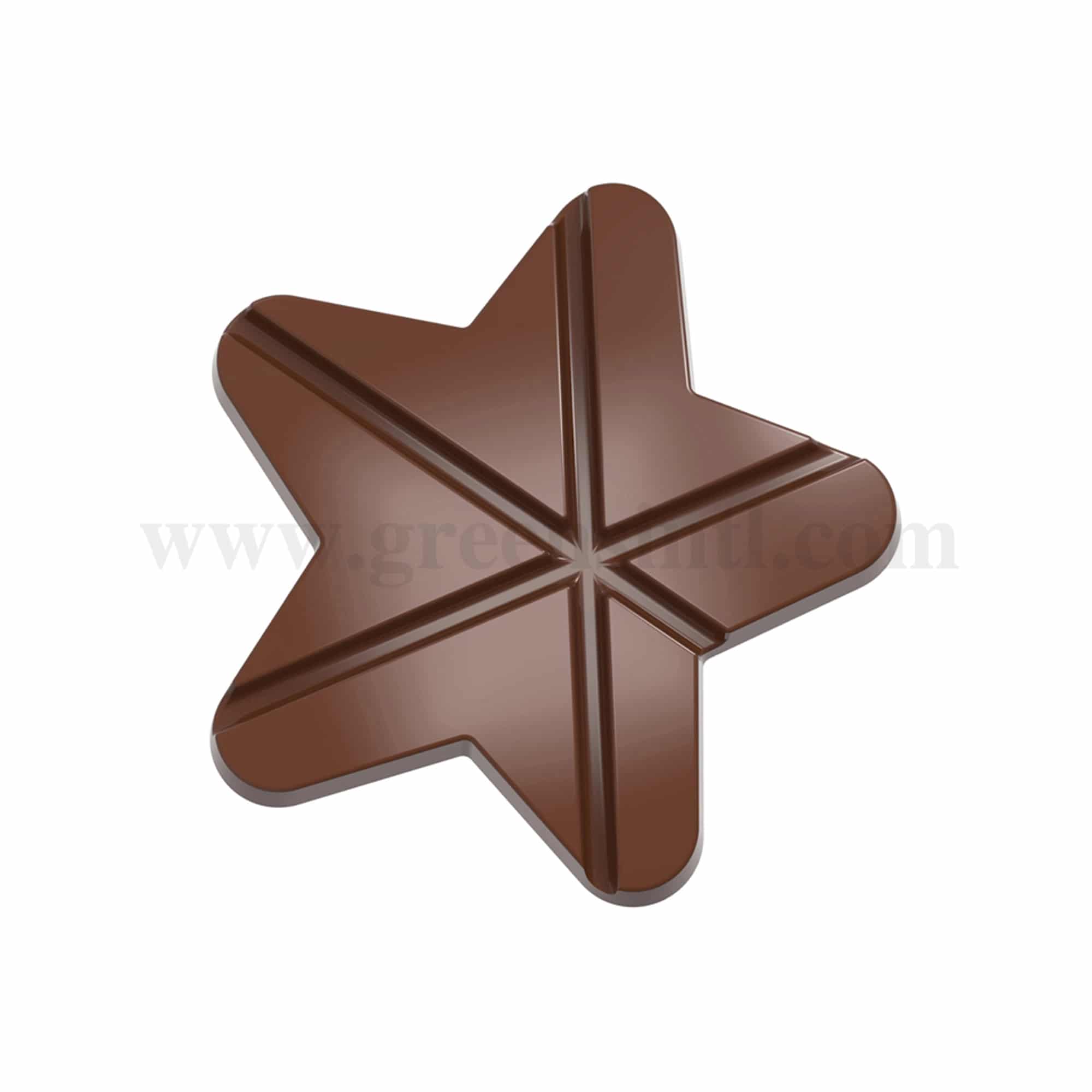 CHOCOLATE WORLD Chocolate Mould Tablet Star 118 x 117 x h 12 mm