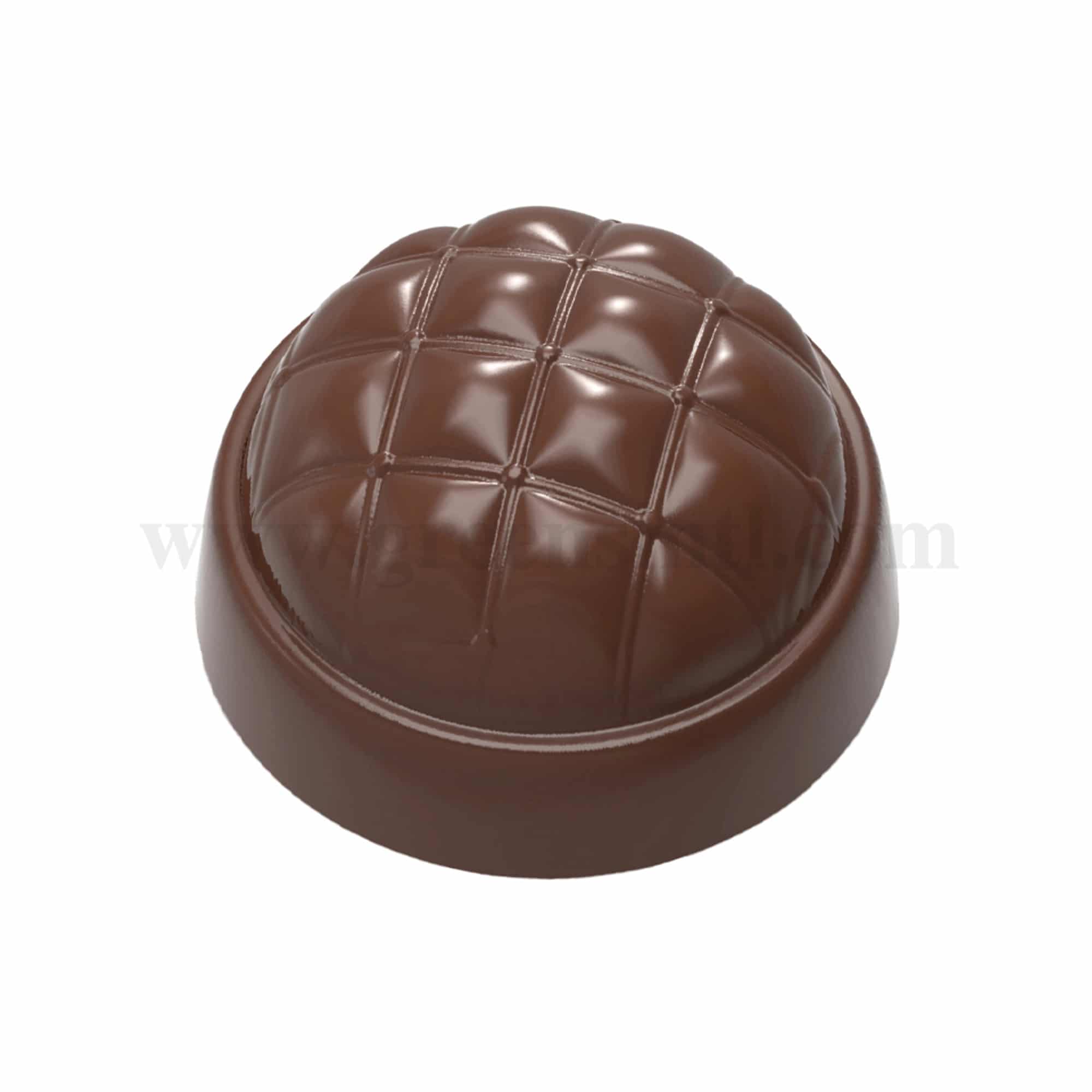 CHOCOLATE WORLD Chocolate Mould Praline Chesterfield 30 x 30 x h 18 mm