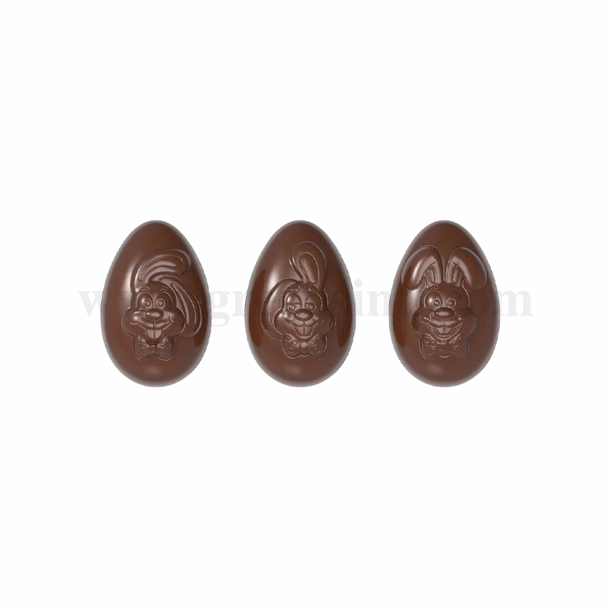 CHOCOLATE WORLD Chocolate Mould Egg Funny Bunnies 81 x 54 x h 30 mm