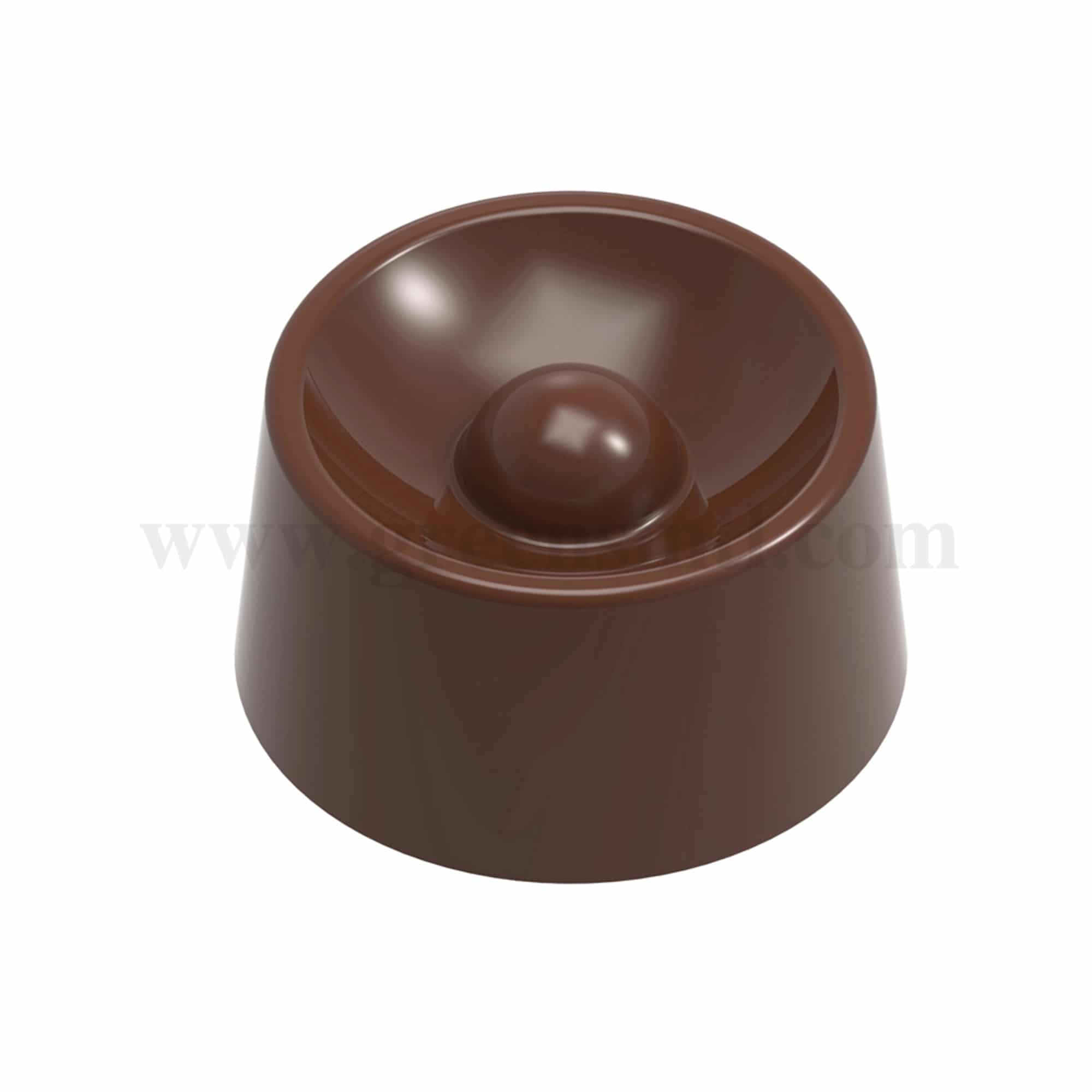 CHOCOLATE WORLD Chocolate Mould The Circle-Nick Kunst 30 x 30 x h 16.5 mm
