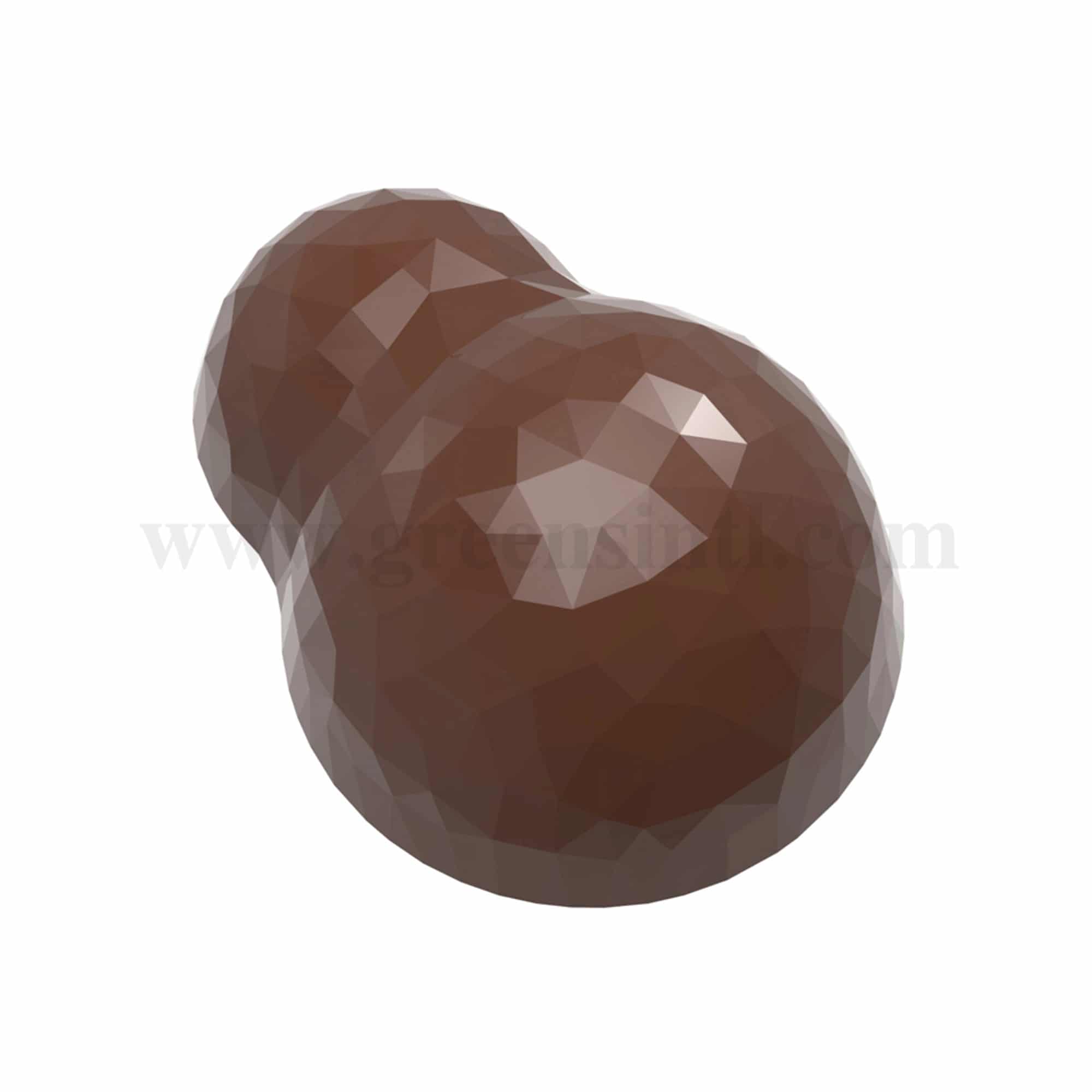 CHOCOLATE WORLD Chocolate Mould Double Bubble Facet 36.5 x 28 x h 17.5 mm