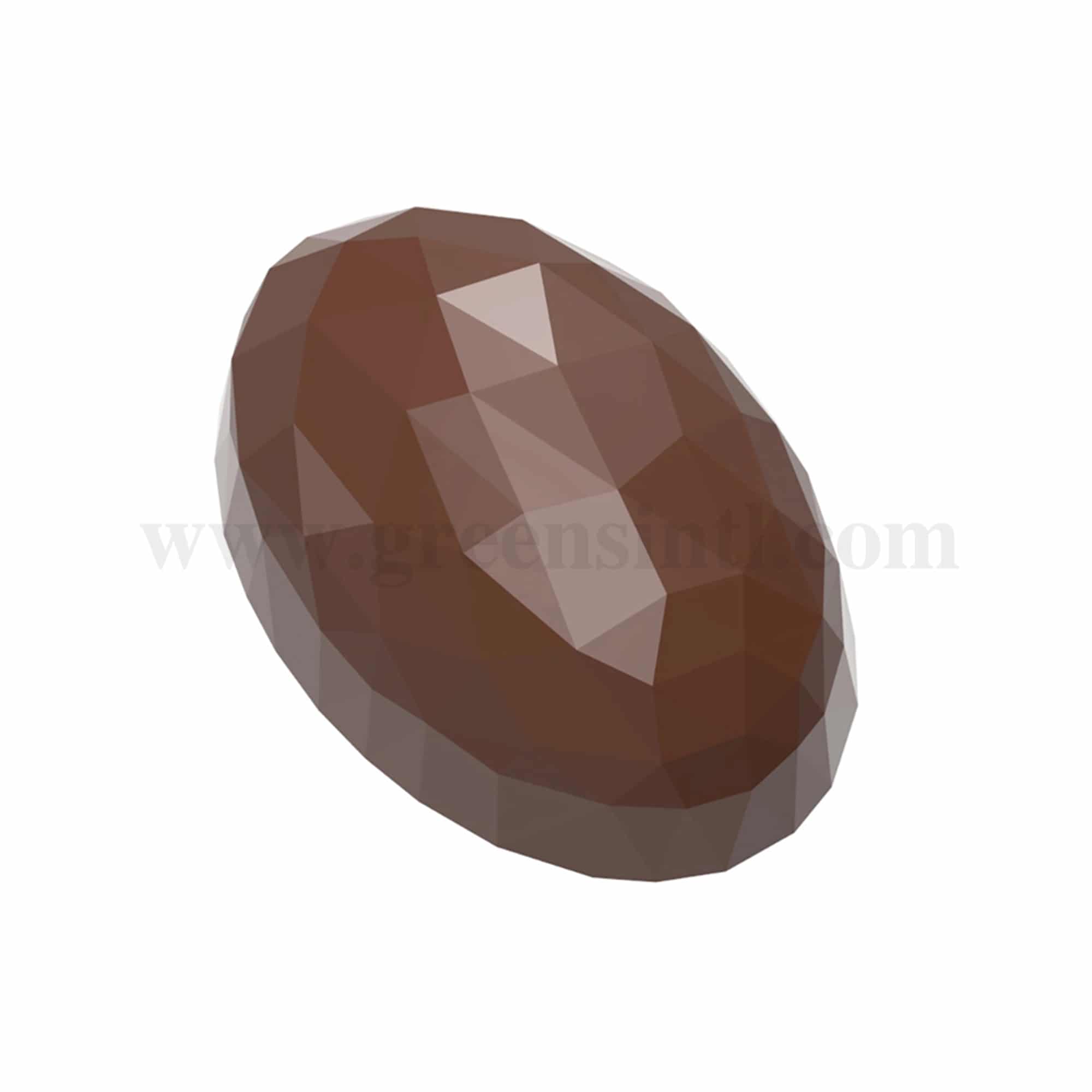 CHOCOLATE WORLD Chocolate Mould Bean Facet 17.5 x 12 x h 7 mm