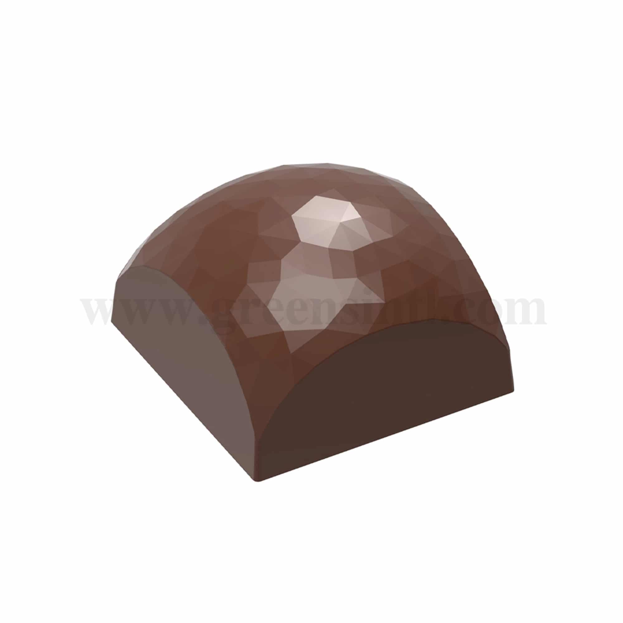 CHOCOLATE WORLD Chocolate Mould Square Sphere Facet-Alexandre Bourdeaux 25.5 x 25.5 x h 15 mm